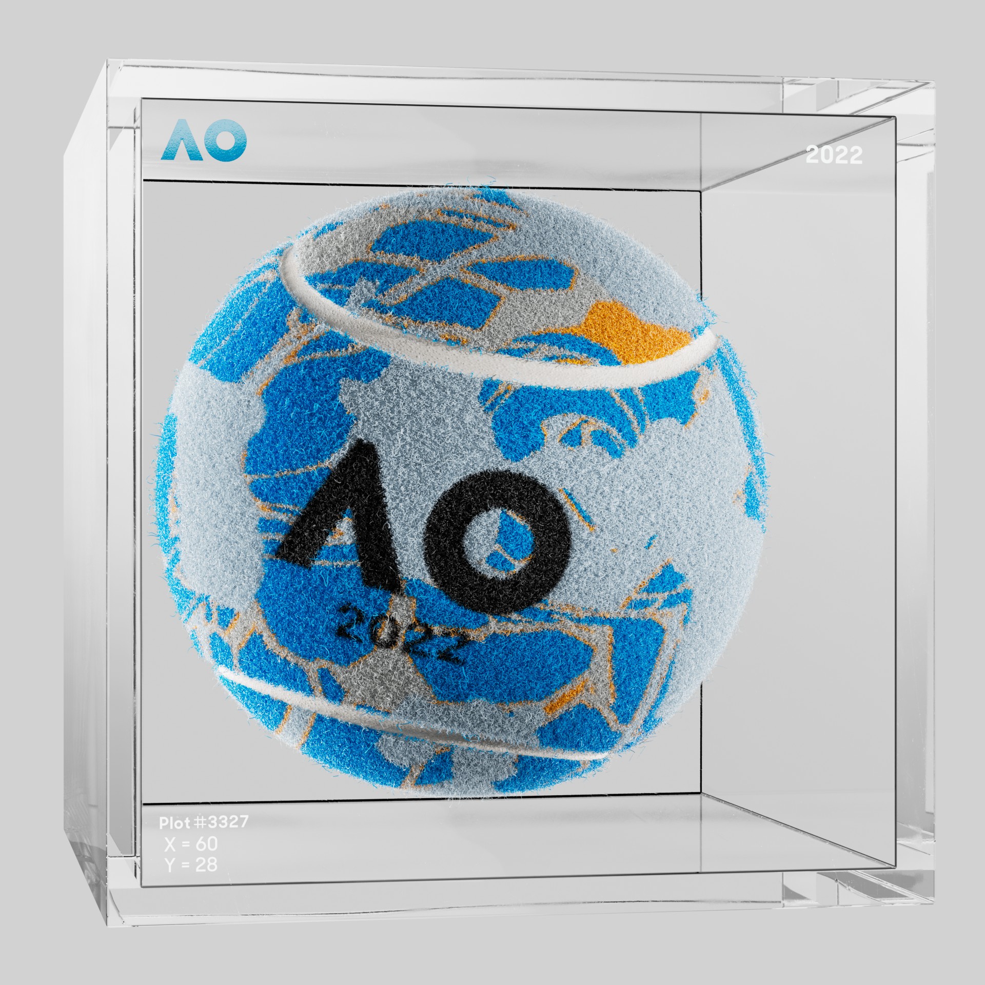 The Australian Open - The Australian Open Art Ball - AO Art Ball #5138 - NFT # 5138