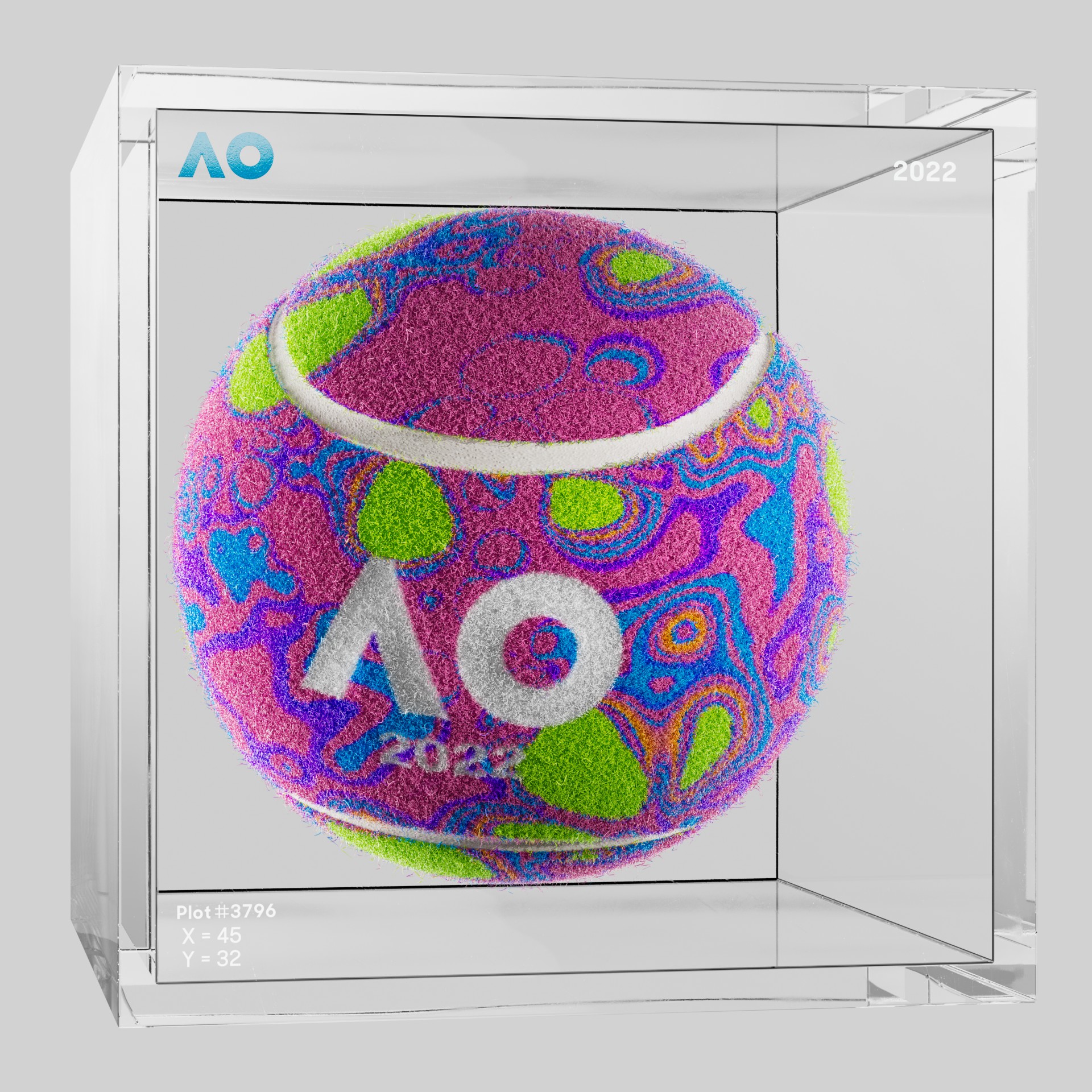 The Australian Open - The Australian Open Art Ball - AO Art Ball #5139 - NFT # 5139