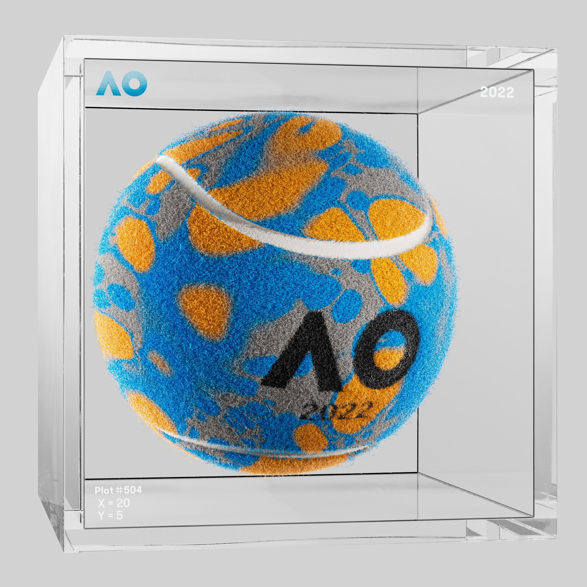 The Australian Open - The Australian Open Art Ball - AO Art Ball #5140 - NFT # 5140
