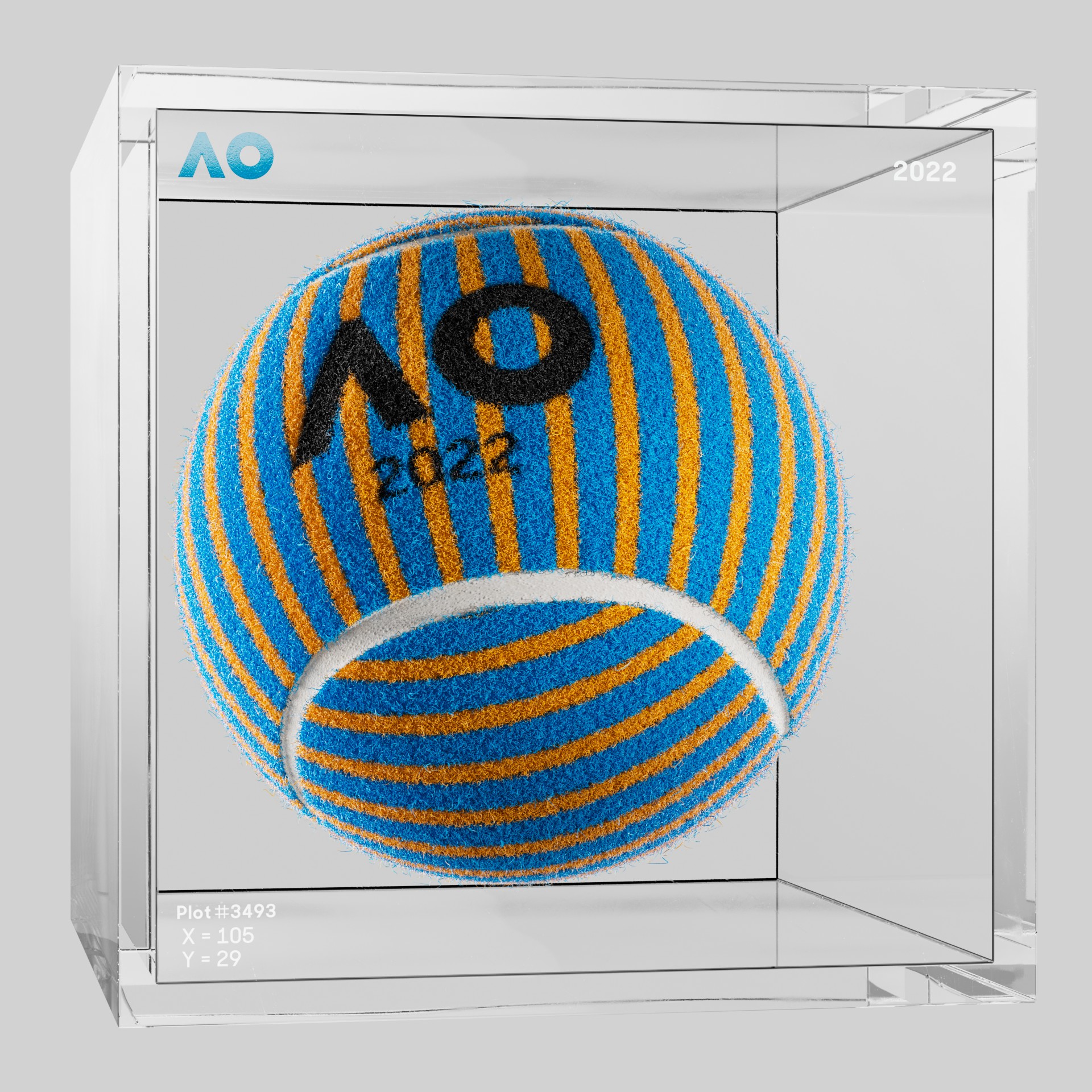 The Australian Open - The Australian Open Art Ball - AO Art Ball #5143 - NFT # 5143