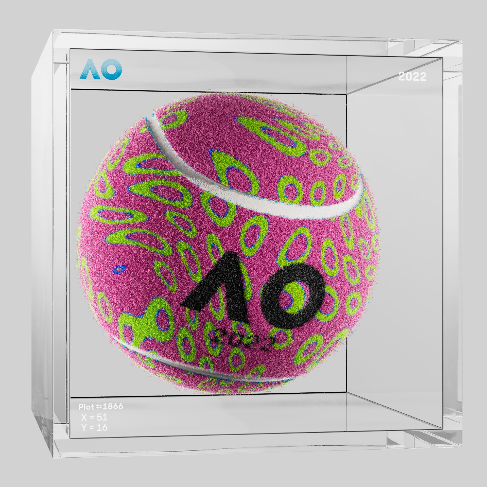 The Australian Open - The Australian Open Art Ball - AO Art Ball #5145 - NFT # 5145