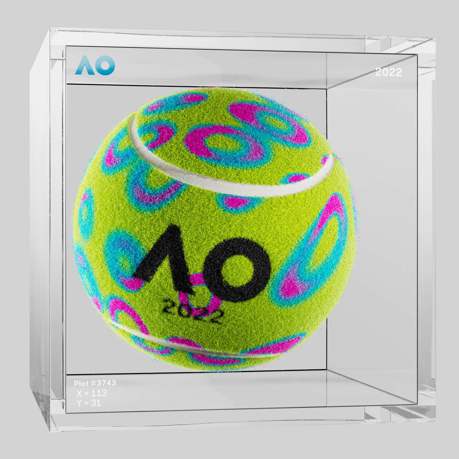 The Australian Open - The Australian Open Art Ball - AO Art Ball #5147 - NFT # 5147