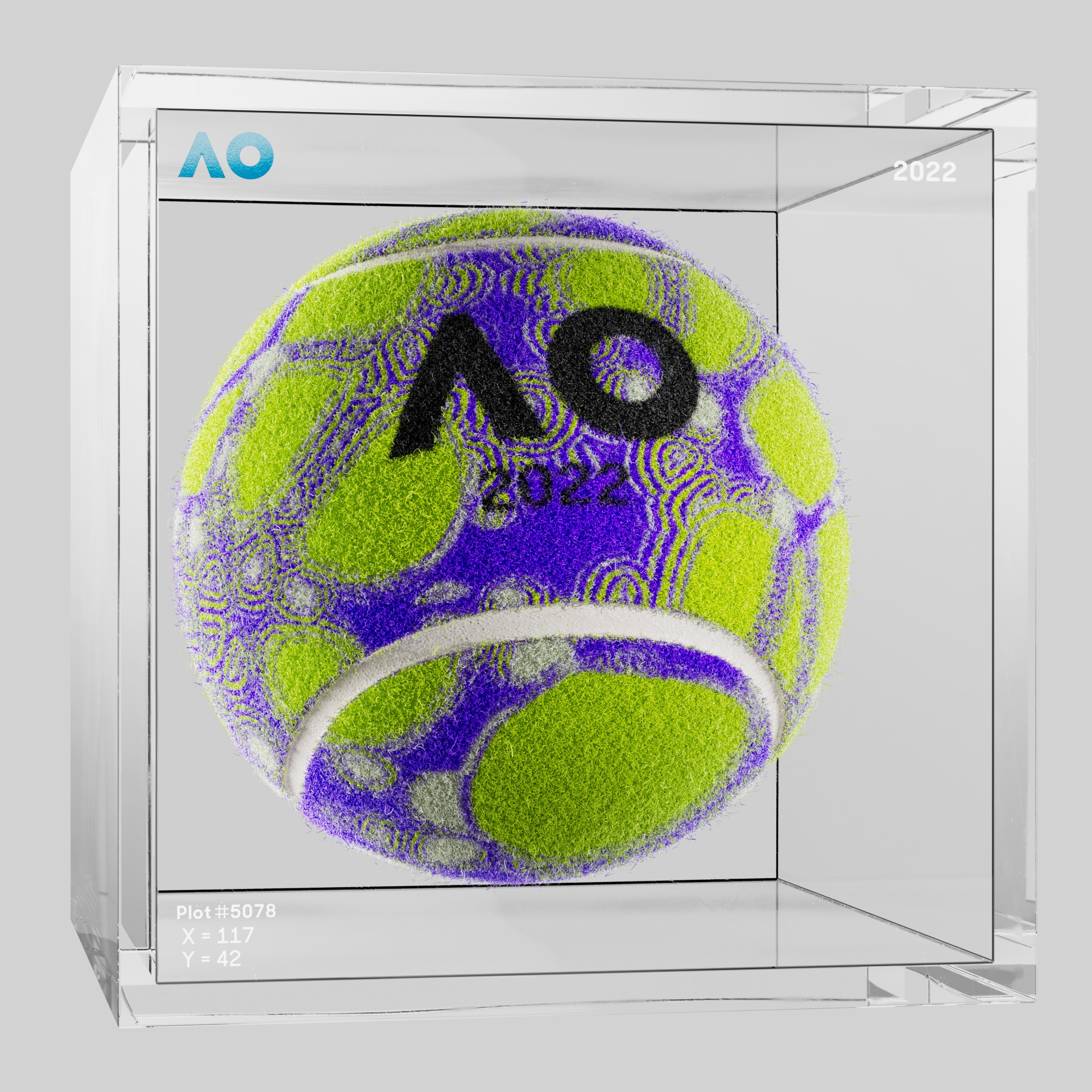 The Australian Open - The Australian Open Art Ball - AO Art Ball #515 - NFT # 515
