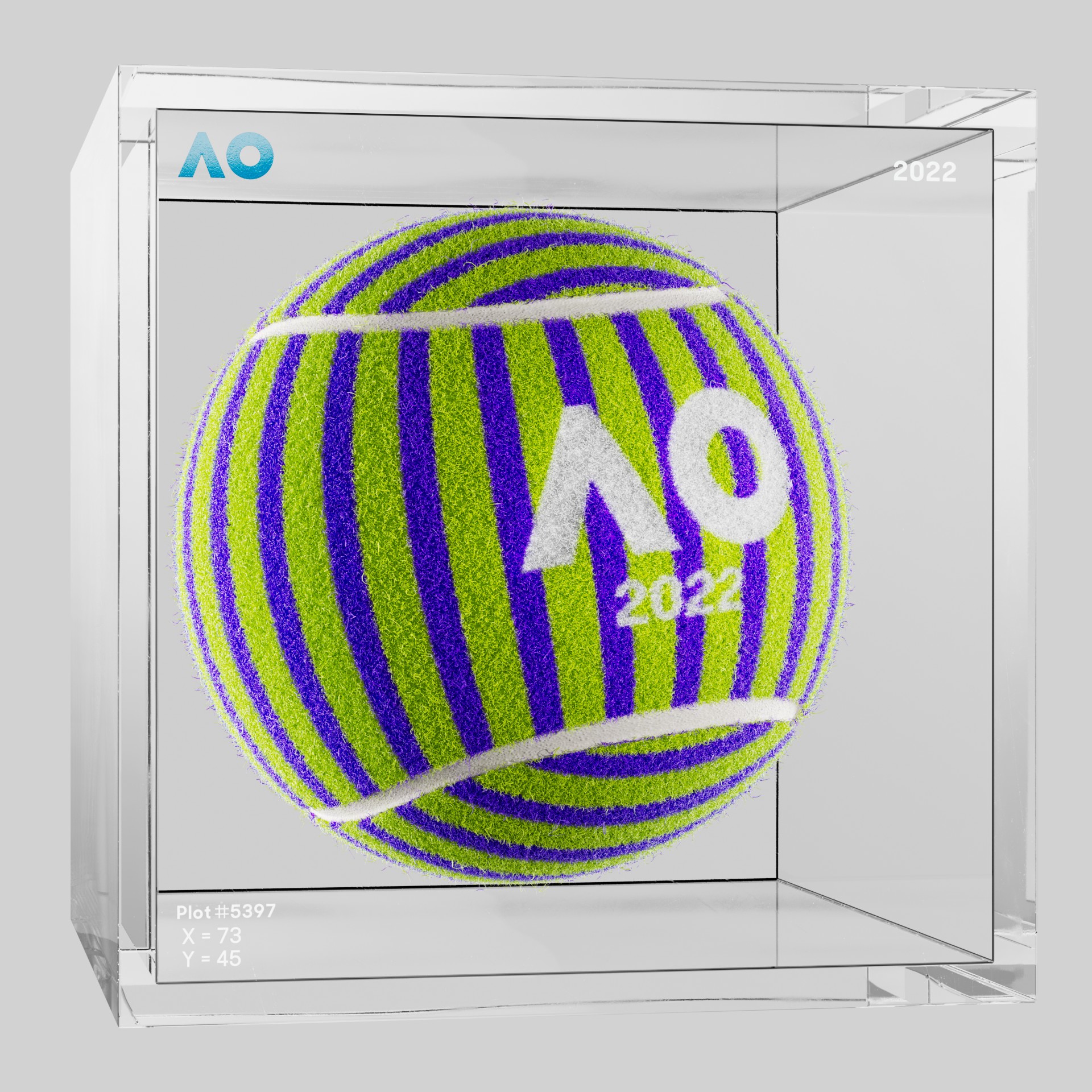 The Australian Open - The Australian Open Art Ball - AO Art Ball #5150 - NFT # 5150