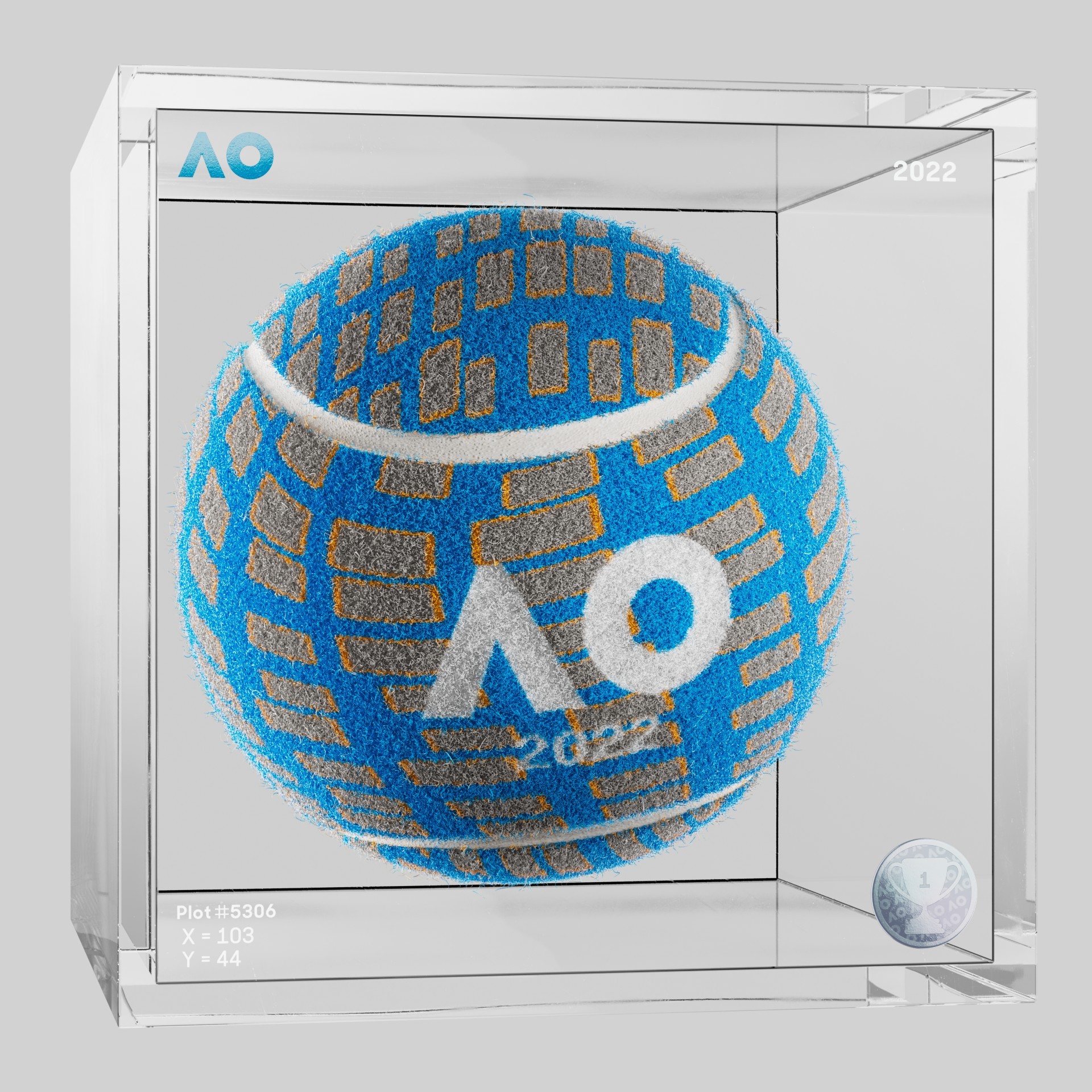 The Australian Open - The Australian Open Art Ball - AO Art Ball #5152 - NFT # 5152