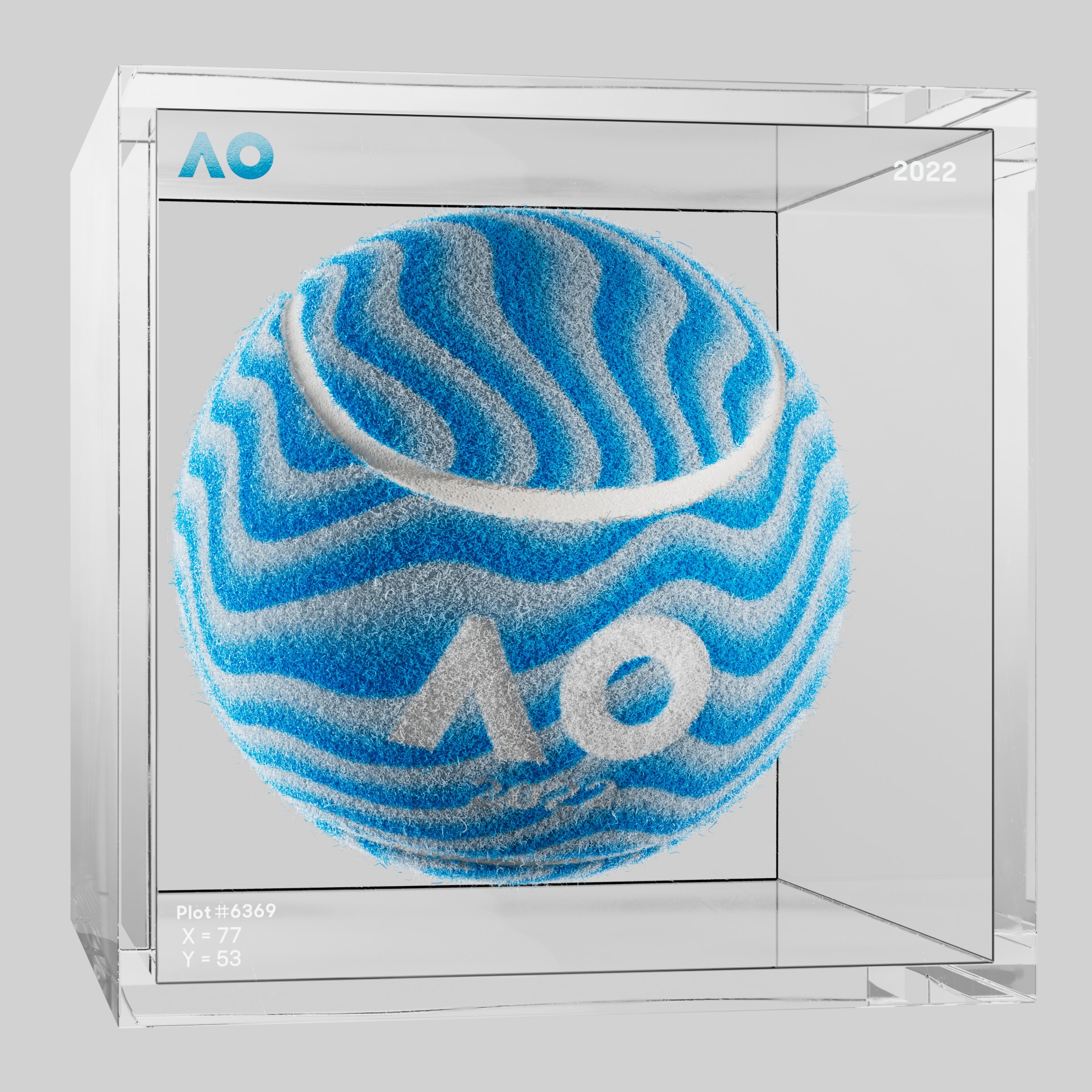 The Australian Open - The Australian Open Art Ball - AO Art Ball #5153 - NFT # 5153