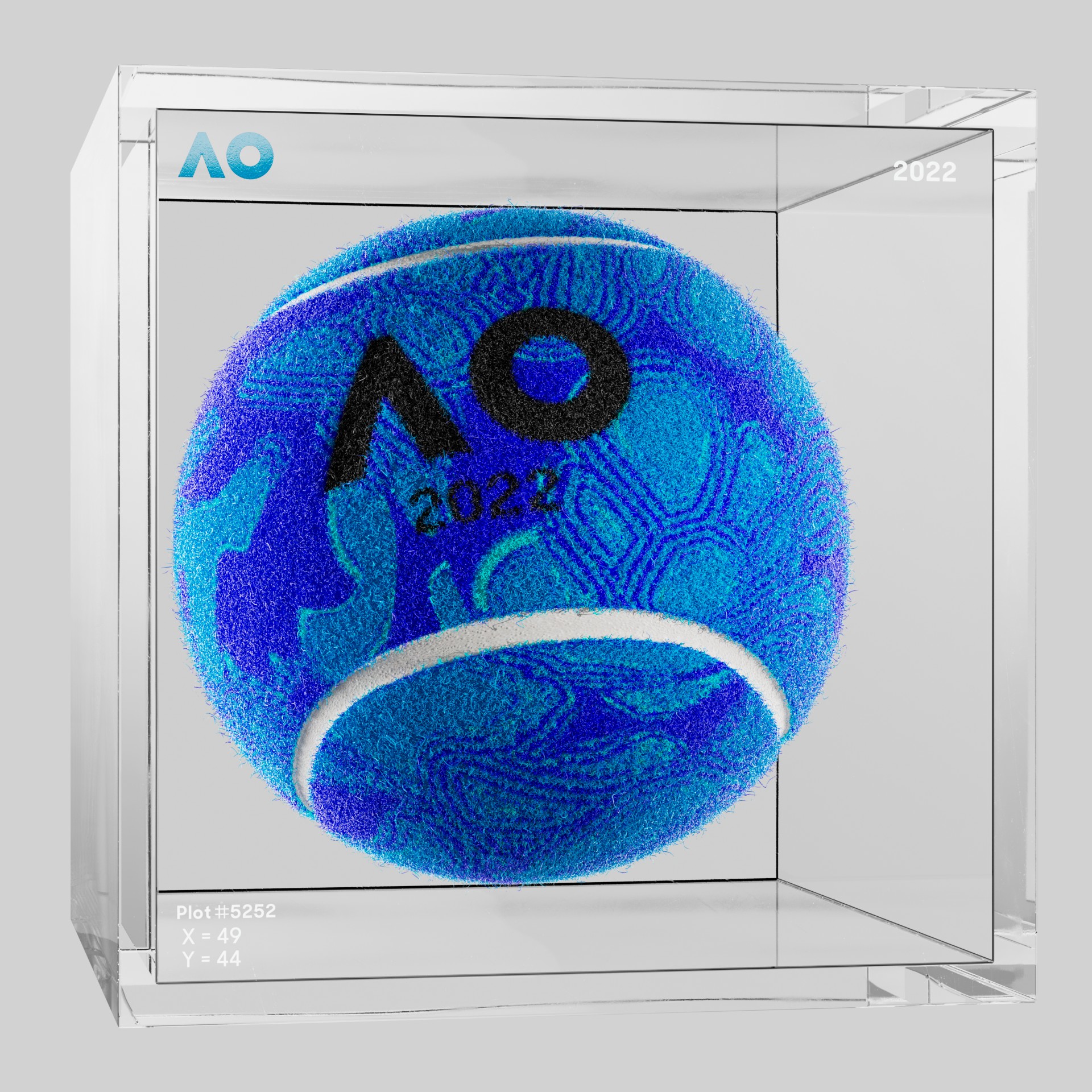 The Australian Open - The Australian Open Art Ball - AO Art Ball #5154 - NFT # 5154