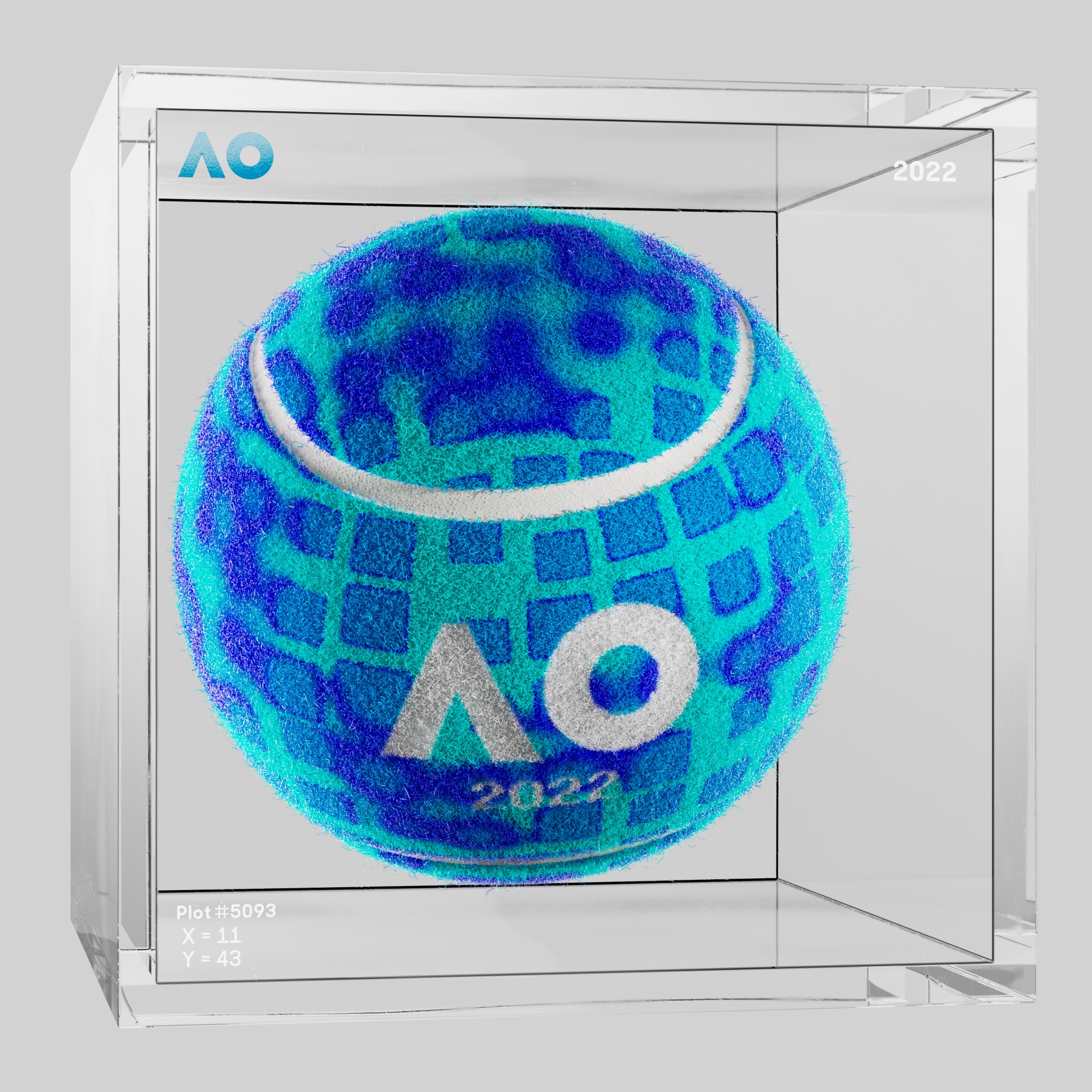 The Australian Open - The Australian Open Art Ball - AO Art Ball #5155 - NFT # 5155