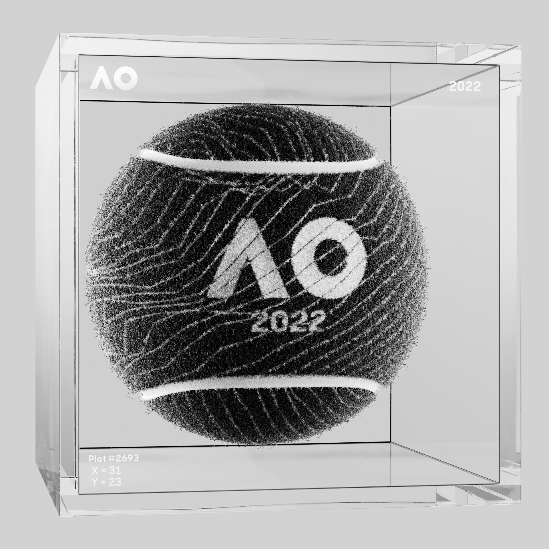 The Australian Open - The Australian Open Art Ball - AO Art Ball #5156 - NFT # 5156