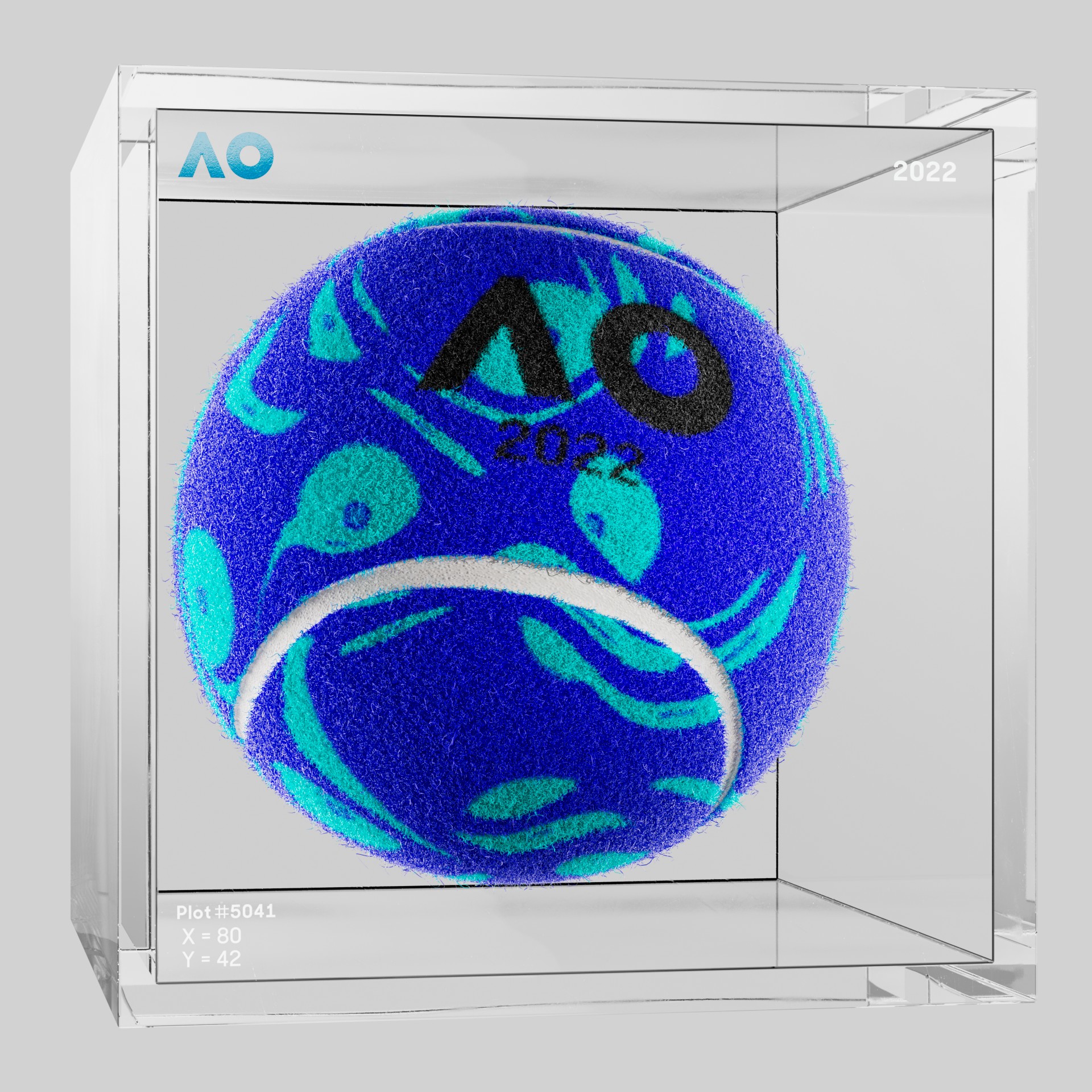 The Australian Open - The Australian Open Art Ball - AO Art Ball #5157 - NFT # 5157