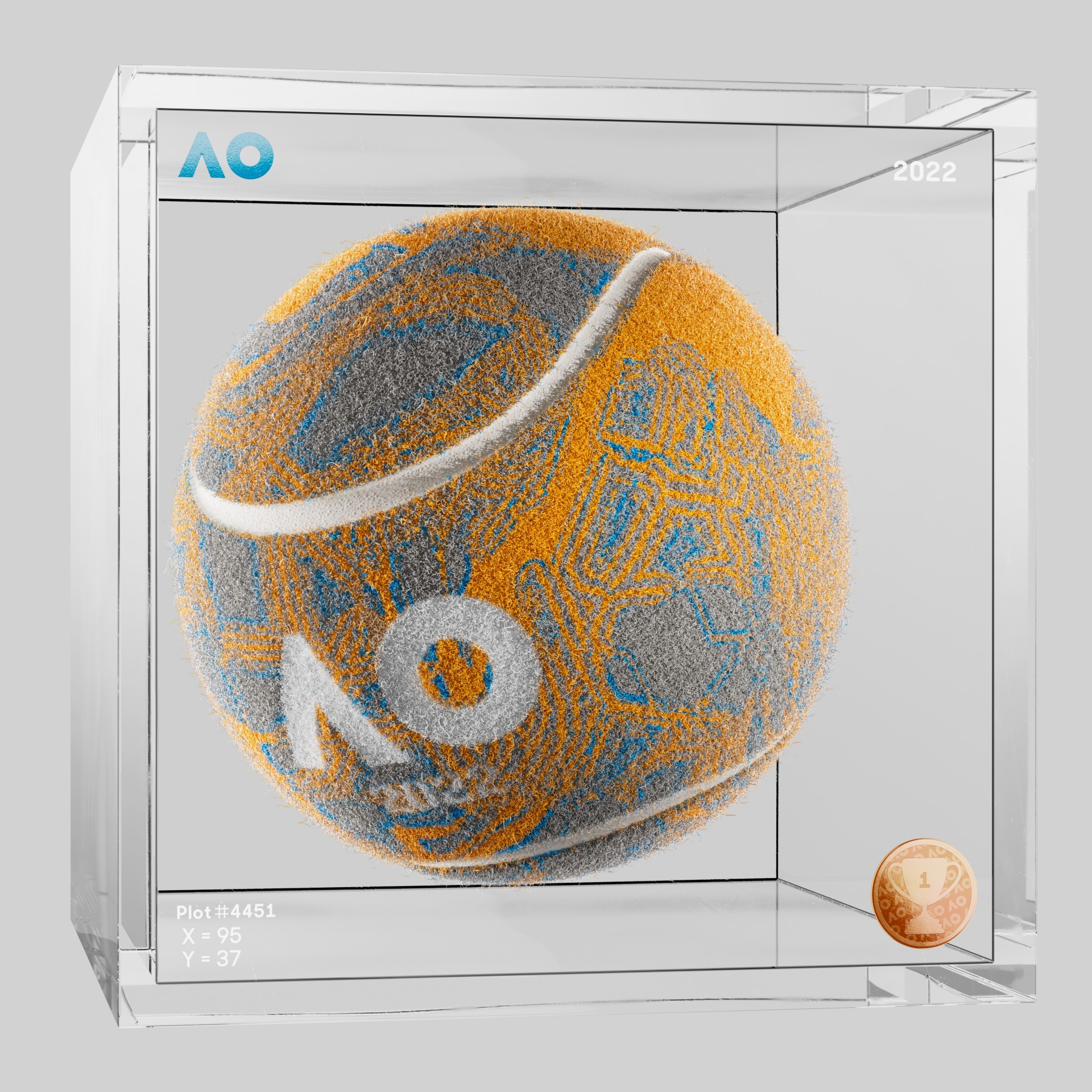 The Australian Open - The Australian Open Art Ball - AO Art Ball #5159 - NFT # 5159