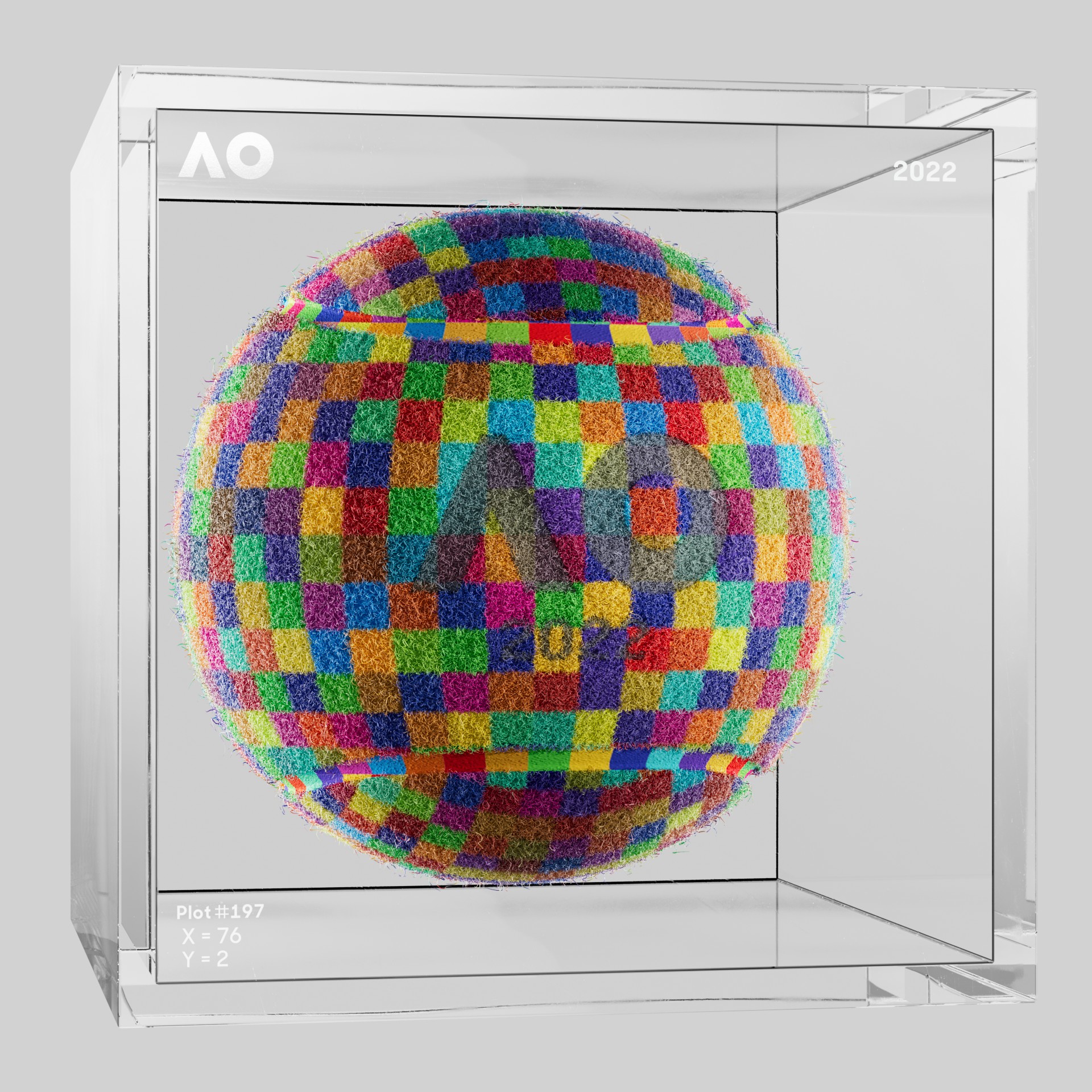 The Australian Open - The Australian Open Art Ball - AO Art Ball #516 - NFT # 516