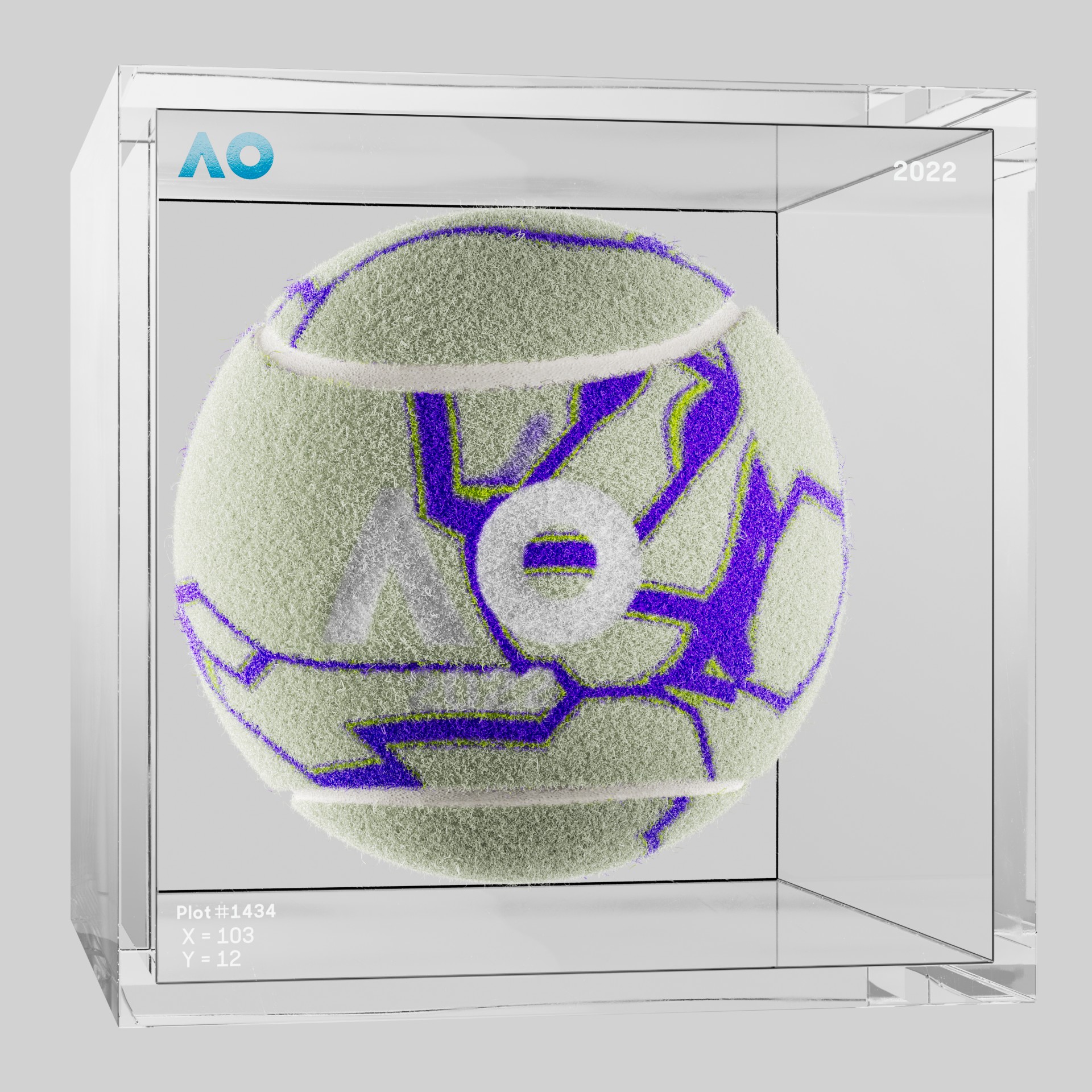 The Australian Open - The Australian Open Art Ball - AO Art Ball #5160 - NFT # 5160