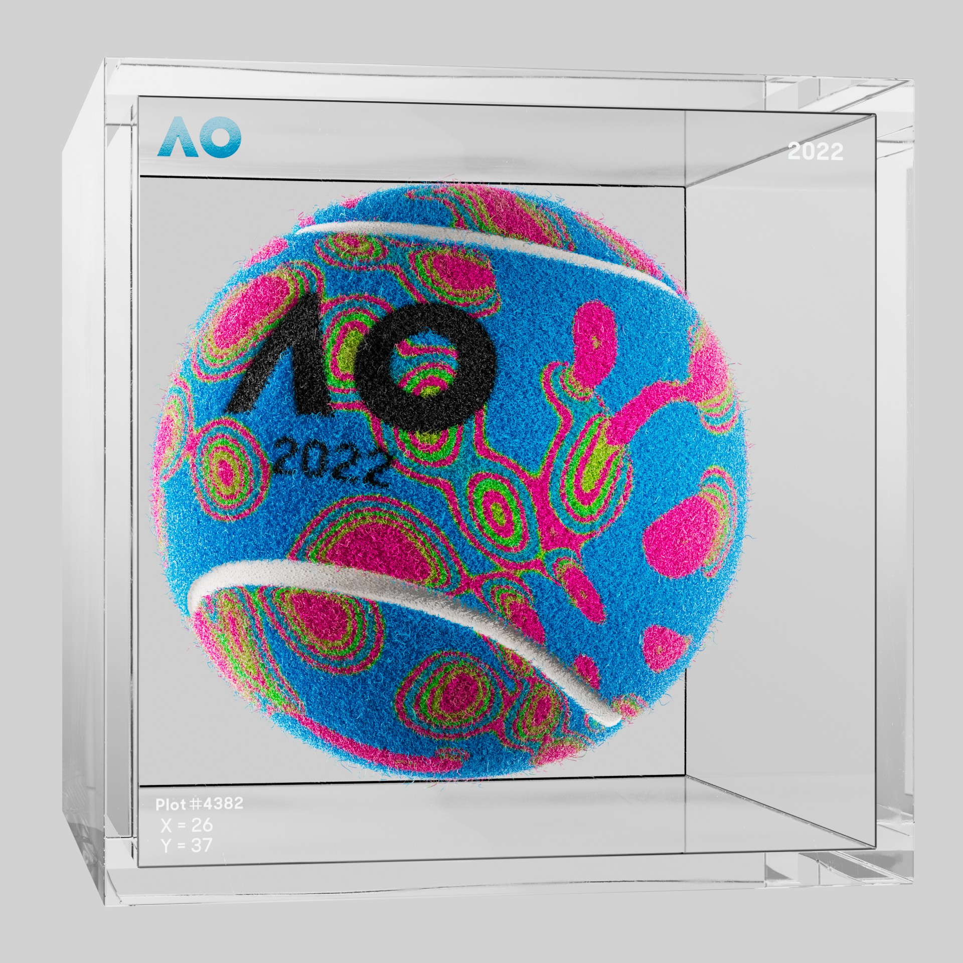 The Australian Open - The Australian Open Art Ball - AO Art Ball #5161 - NFT # 5161