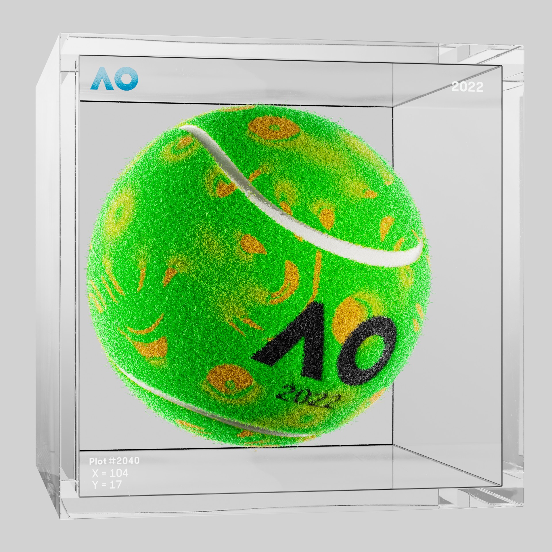 The Australian Open - The Australian Open Art Ball - AO Art Ball #5162 - NFT # 5162