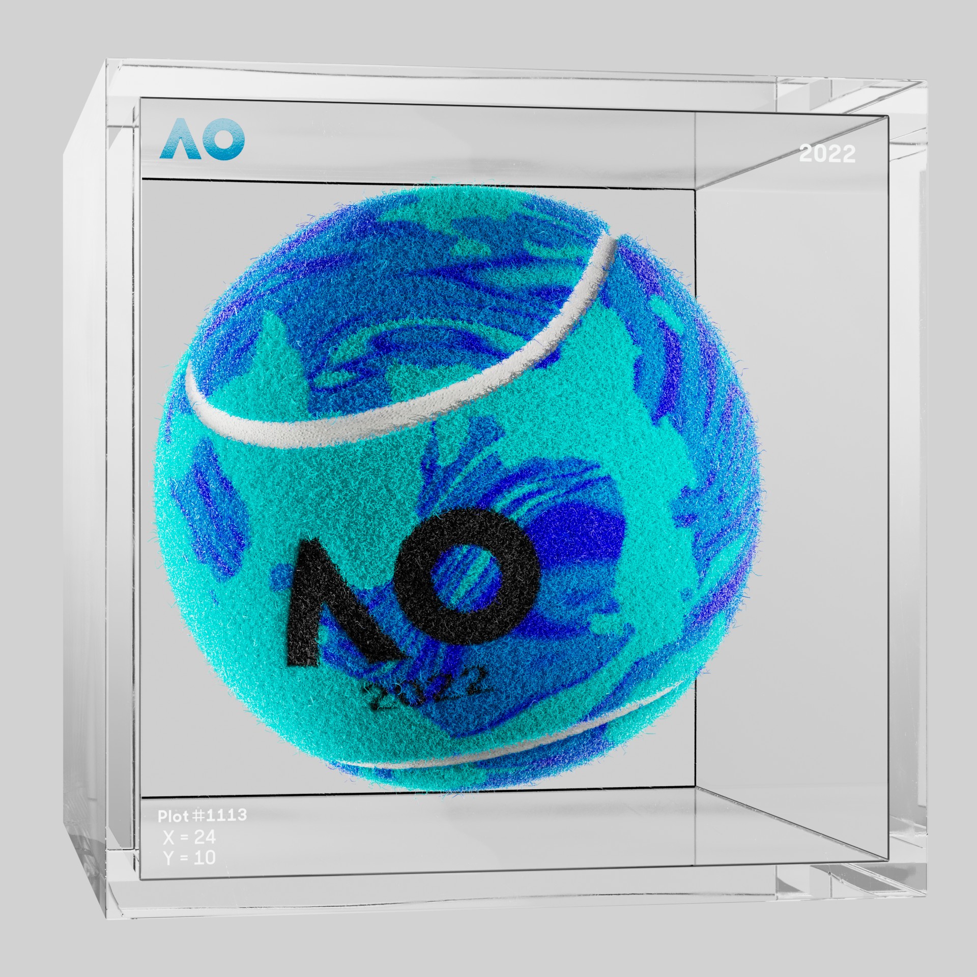The Australian Open - The Australian Open Art Ball - AO Art Ball #5163 - NFT # 5163