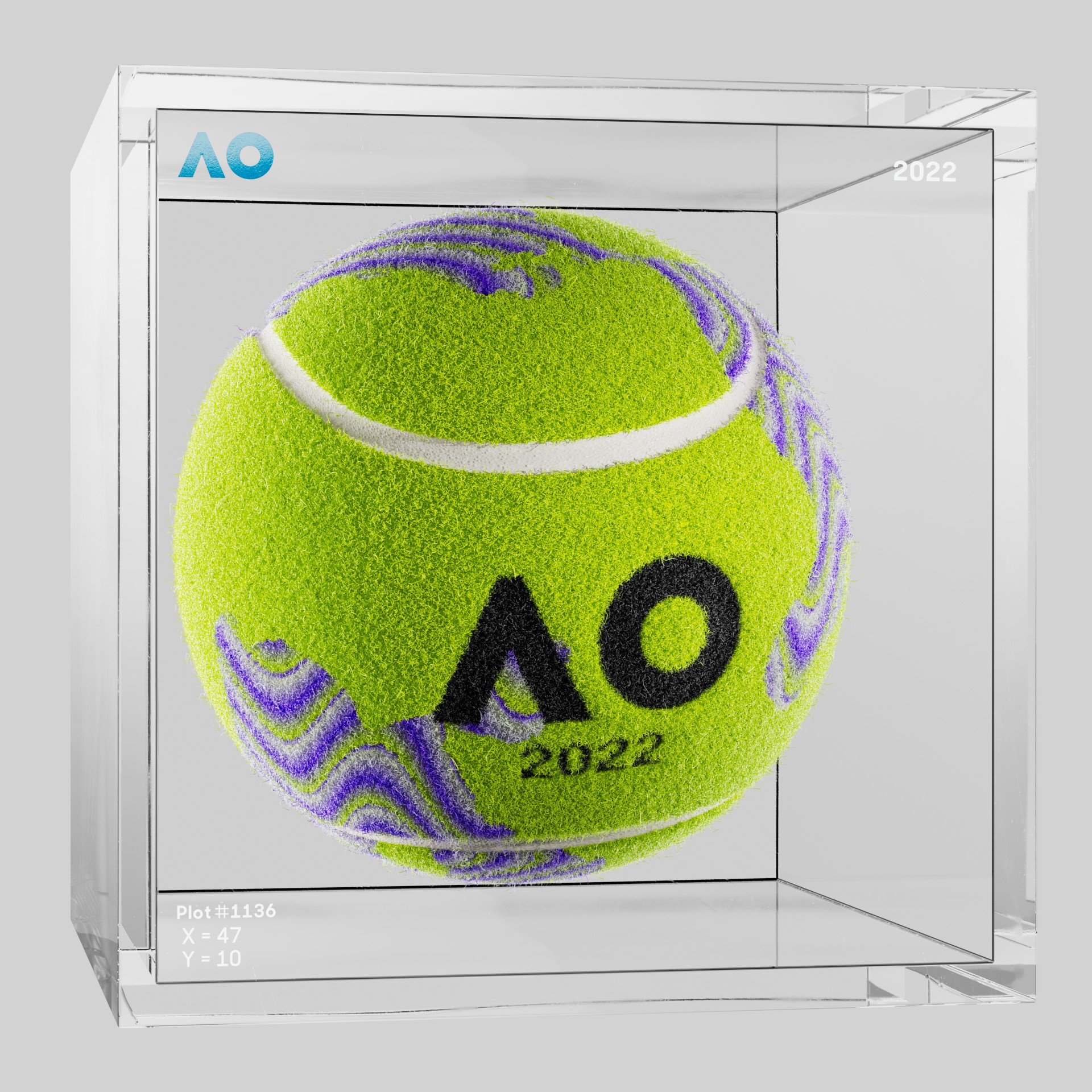 The Australian Open - The Australian Open Art Ball - AO Art Ball #5164 - NFT # 5164