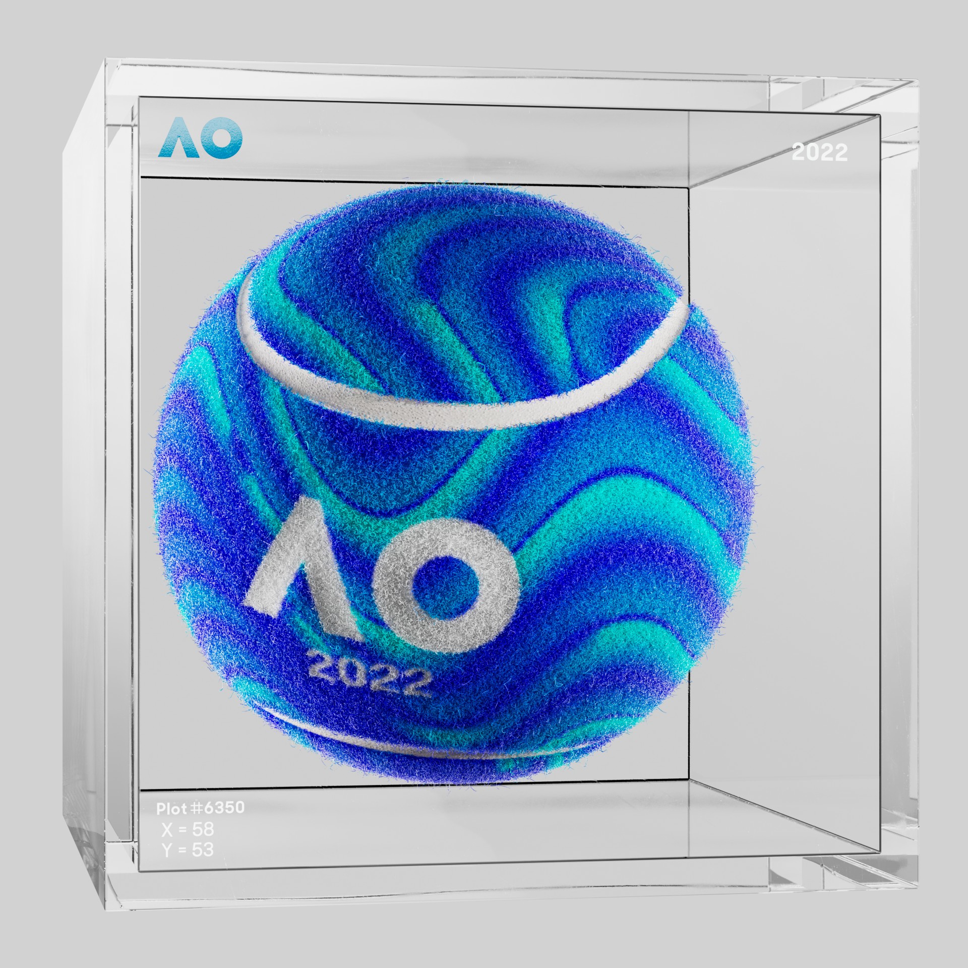 The Australian Open - The Australian Open Art Ball - AO Art Ball #5165 - NFT # 5165