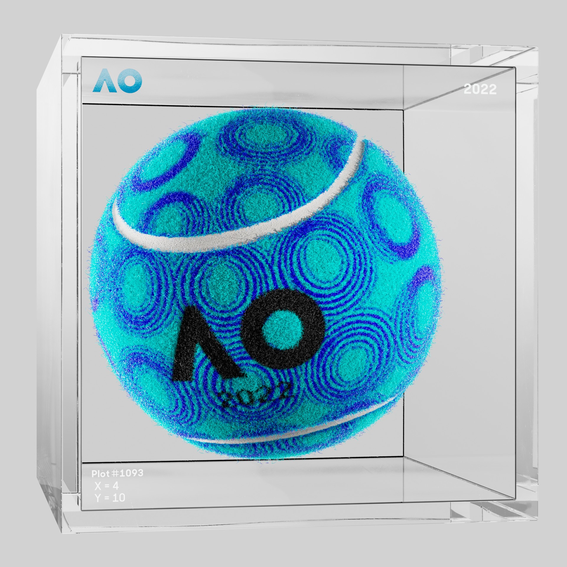 The Australian Open - The Australian Open Art Ball - AO Art Ball #5167 - NFT # 5167