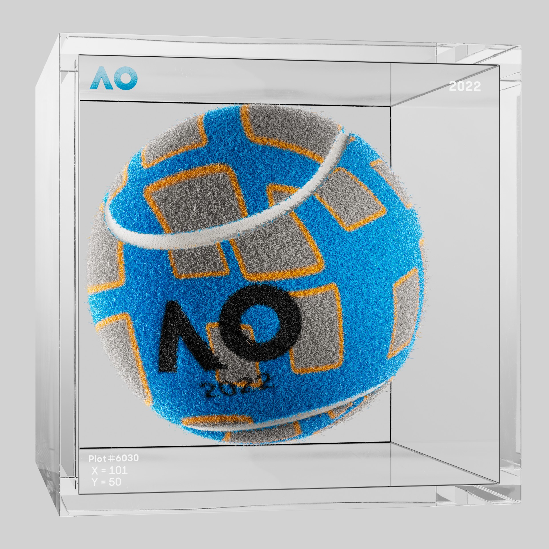 The Australian Open - The Australian Open Art Ball - AO Art Ball #517 - NFT # 517