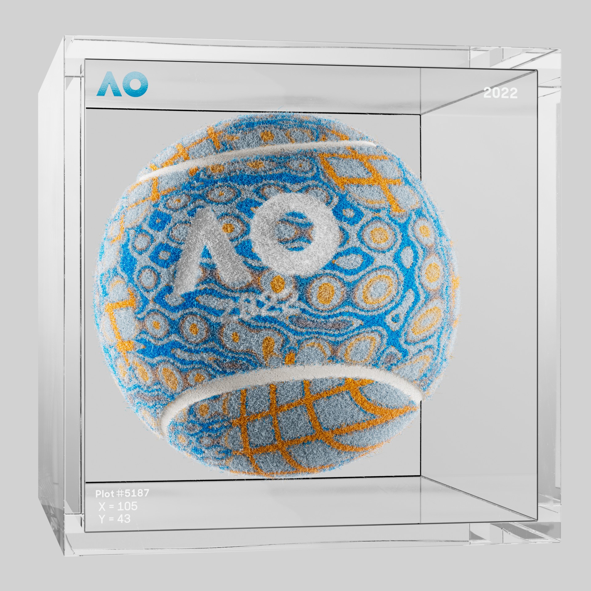 The Australian Open - The Australian Open Art Ball - AO Art Ball #5170 - NFT # 5170
