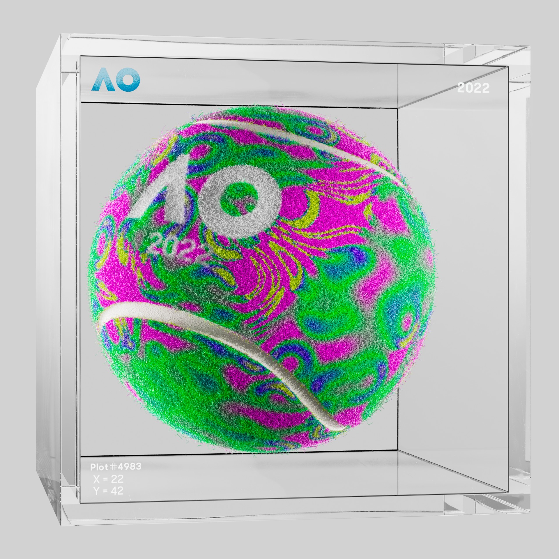 The Australian Open - The Australian Open Art Ball - AO Art Ball #5172 - NFT # 5172