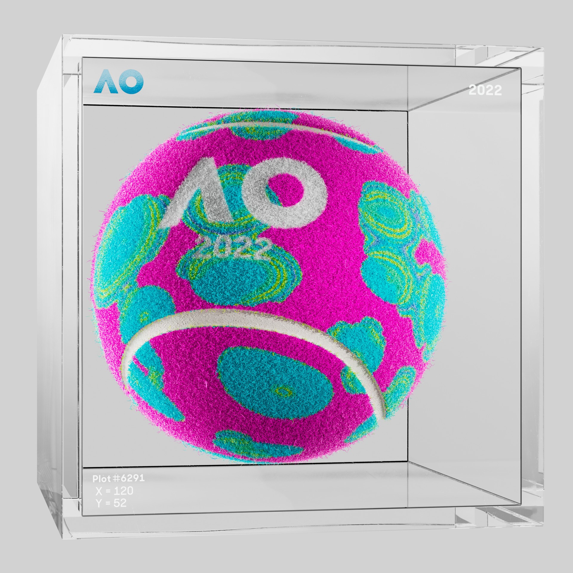 The Australian Open - The Australian Open Art Ball - AO Art Ball #5174 - NFT # 5174