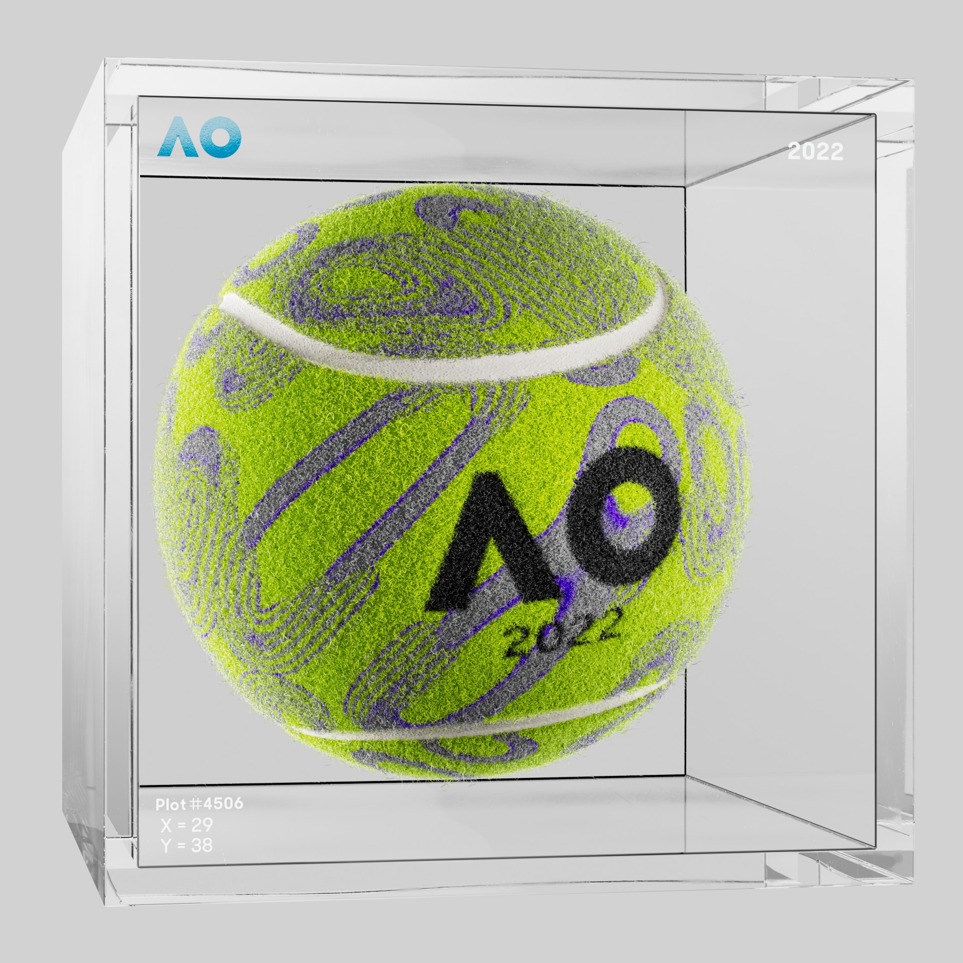 The Australian Open - The Australian Open Art Ball - AO Art Ball #5175 - NFT # 5175