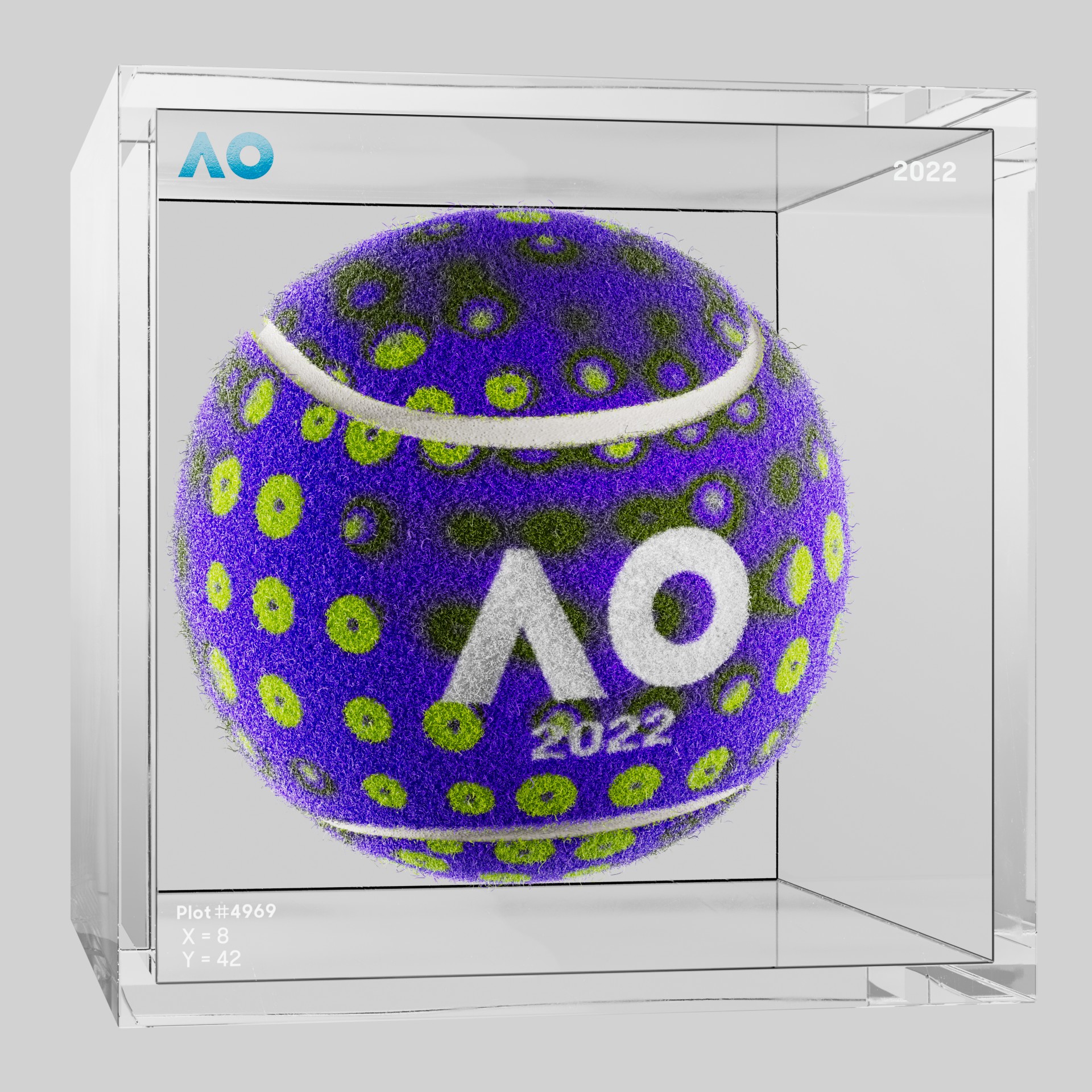 The Australian Open - The Australian Open Art Ball - AO Art Ball #5176 - NFT # 5176