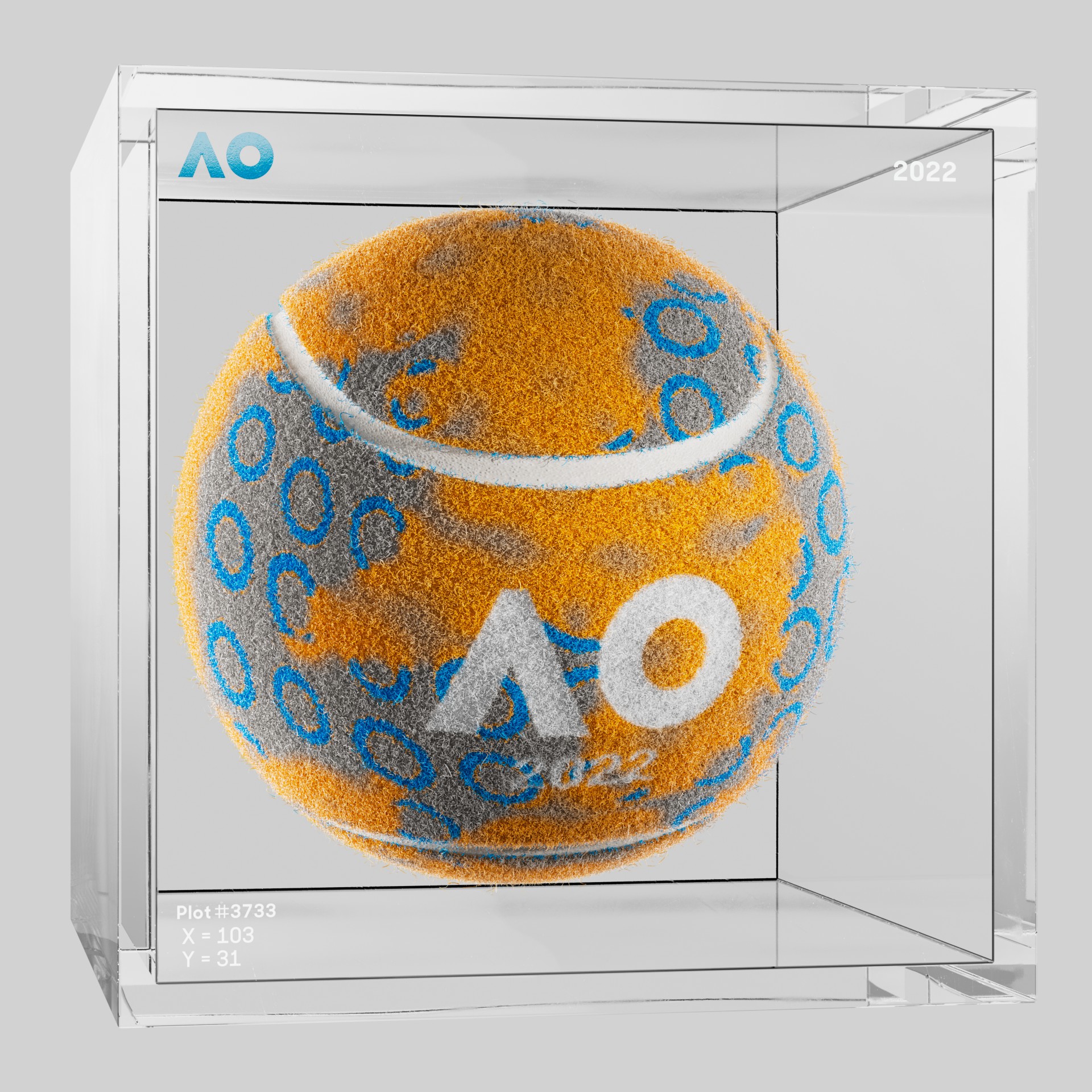The Australian Open - The Australian Open Art Ball - AO Art Ball #5177 - NFT # 5177