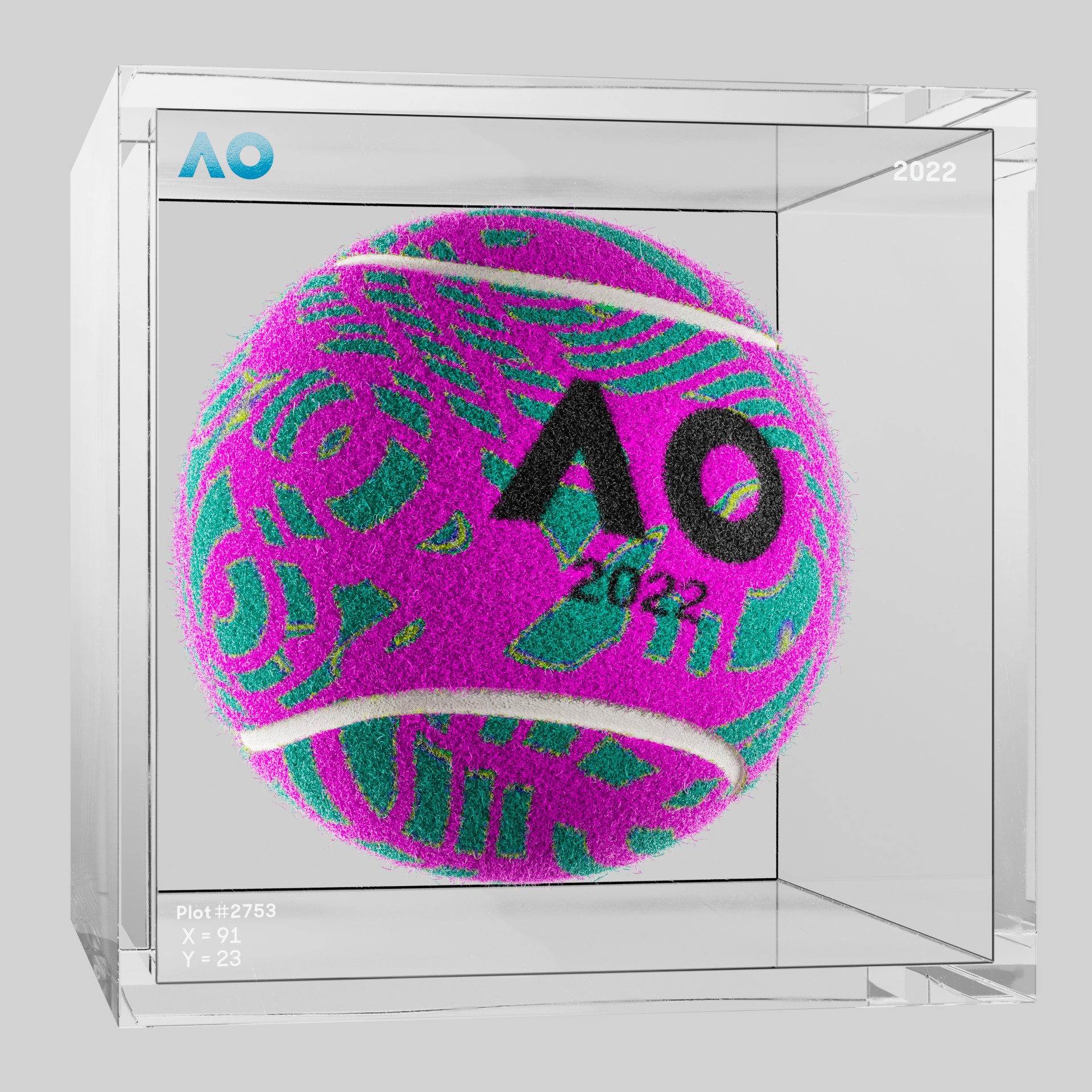 The Australian Open - The Australian Open Art Ball - AO Art Ball #5179 - NFT # 5179