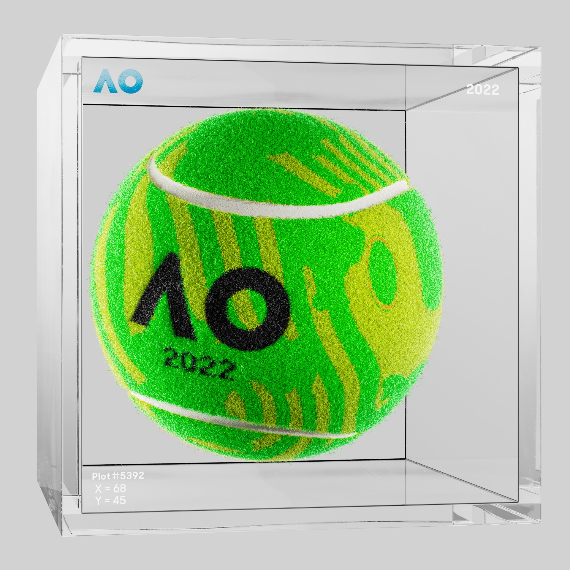 The Australian Open - The Australian Open Art Ball - AO Art Ball #518 - NFT # 518