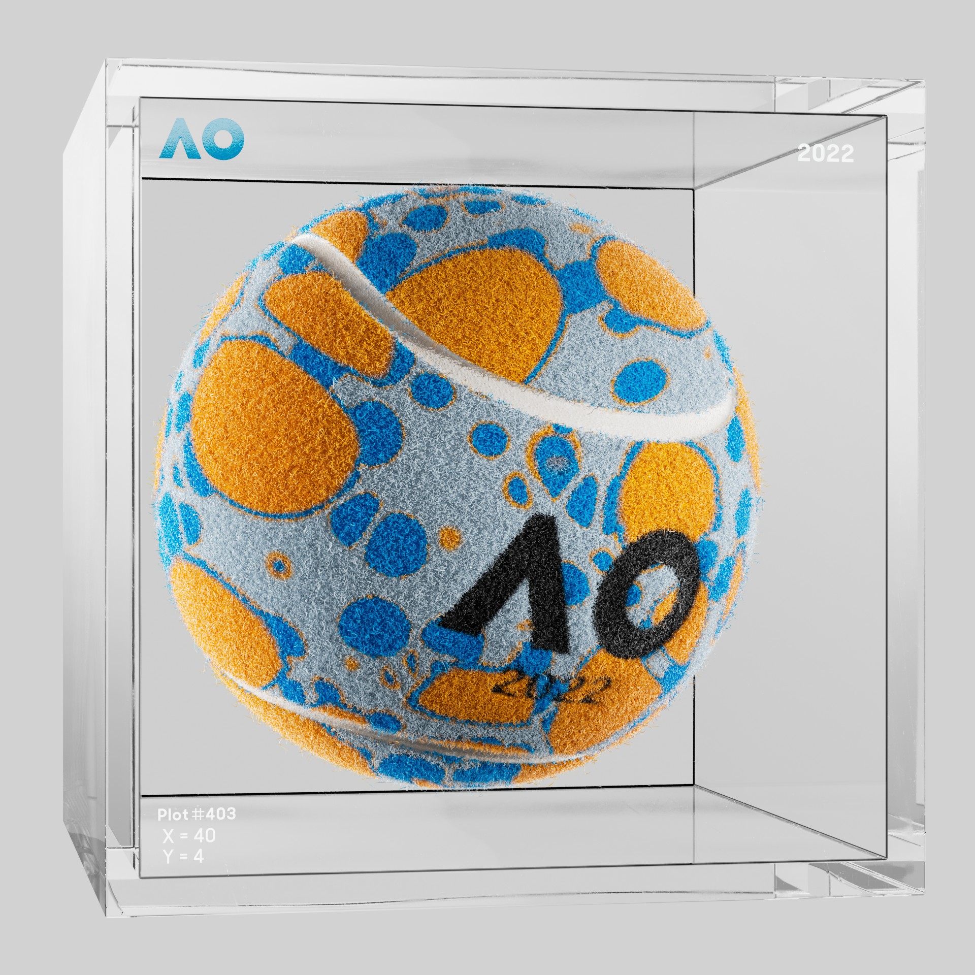 The Australian Open - The Australian Open Art Ball - AO Art Ball #5182 - NFT # 5182