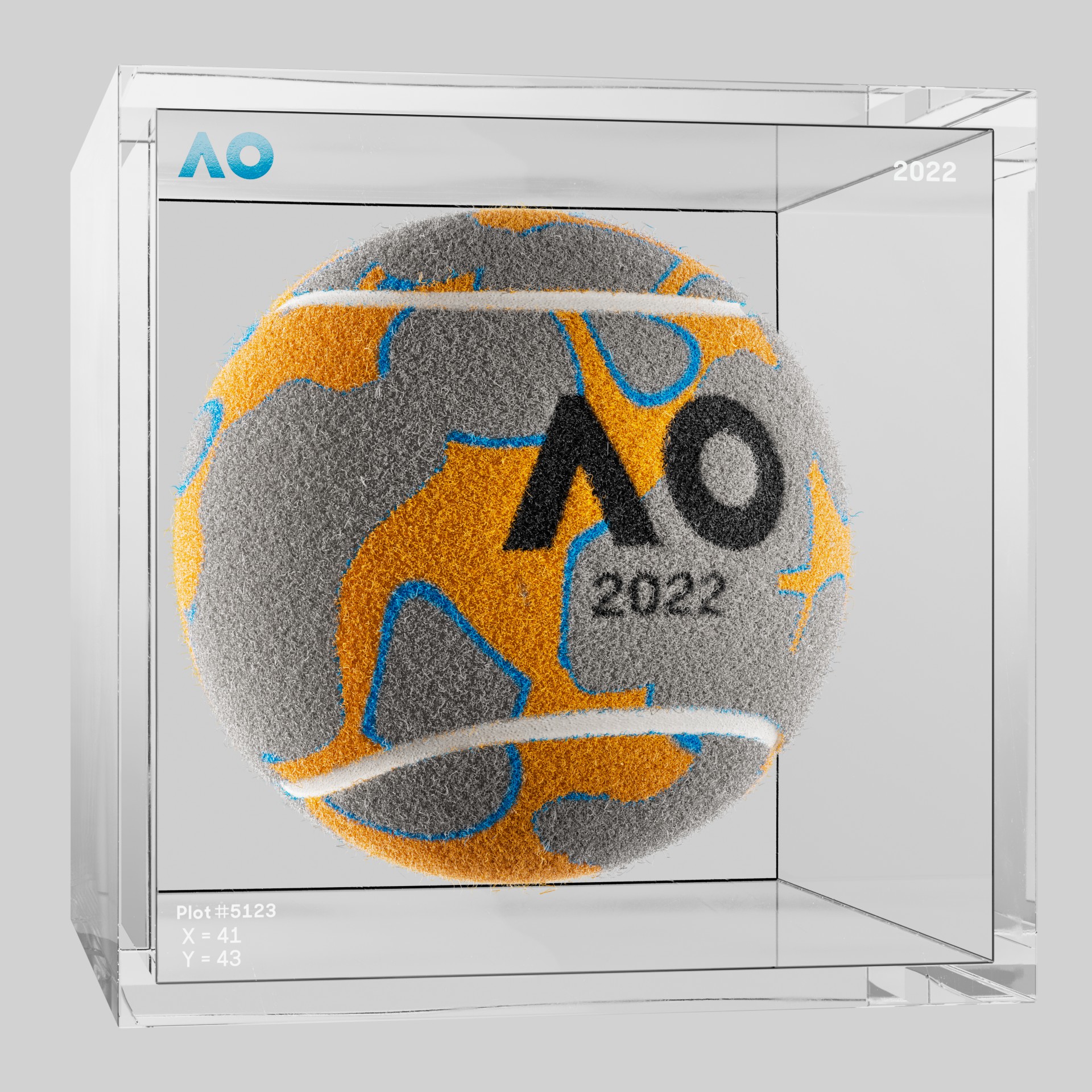 The Australian Open - The Australian Open Art Ball - AO Art Ball #5185 - NFT # 5185