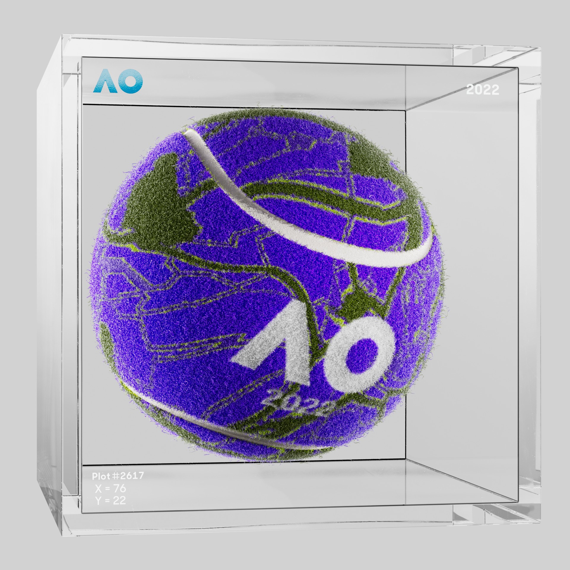 The Australian Open - The Australian Open Art Ball - AO Art Ball #5187 - NFT # 5187