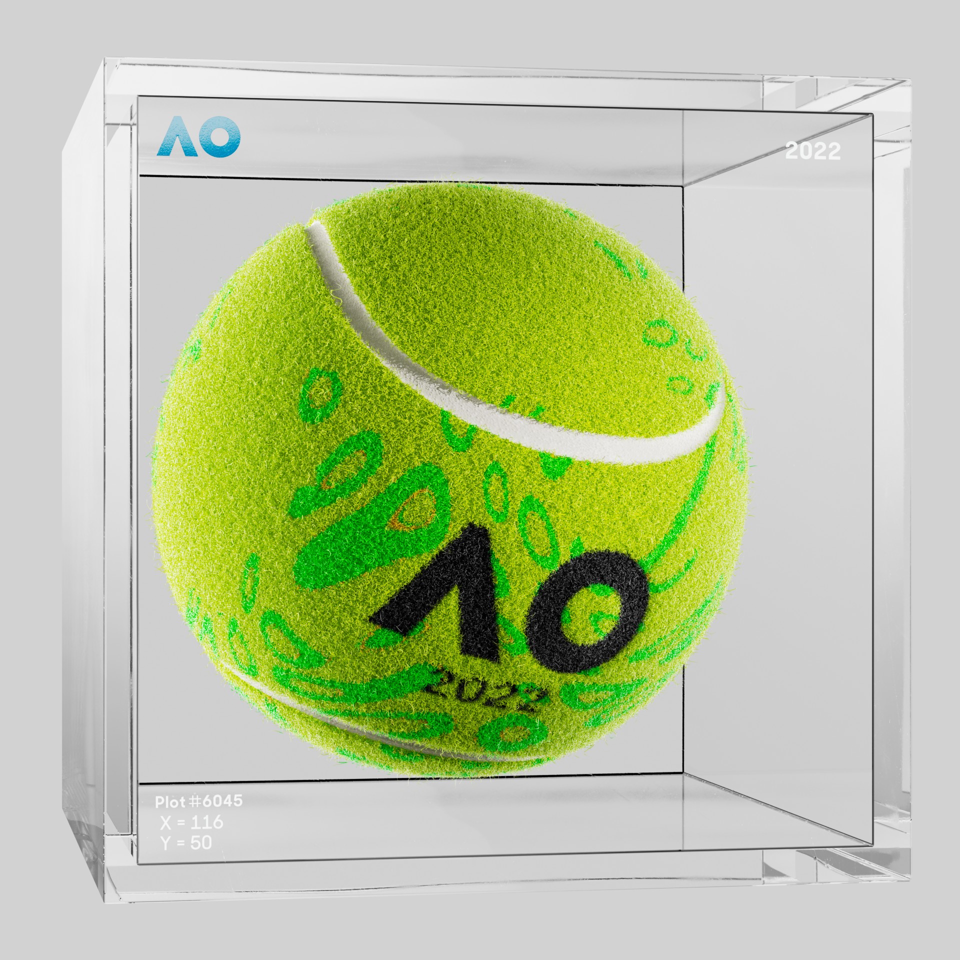 The Australian Open - The Australian Open Art Ball - AO Art Ball #519 - NFT # 519