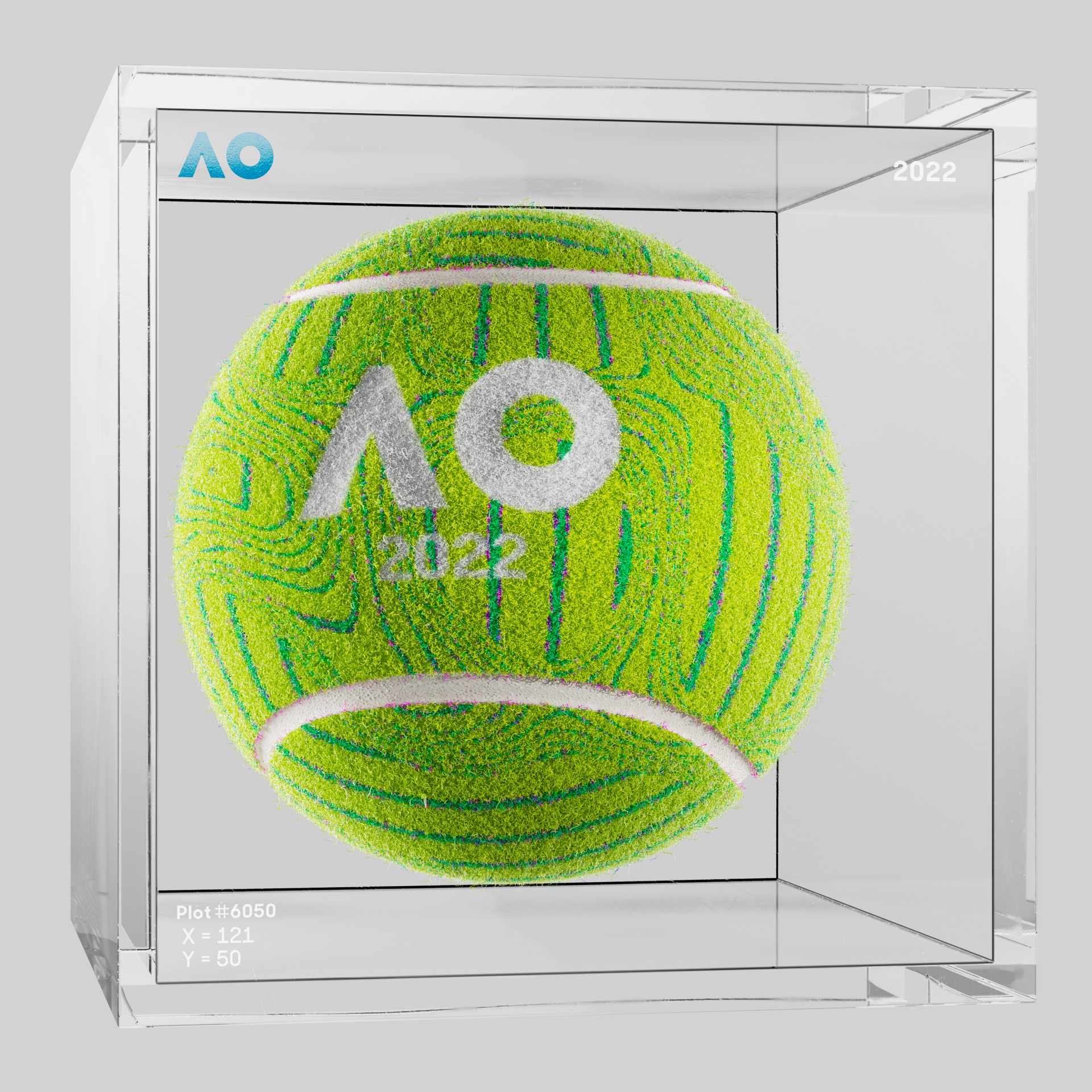The Australian Open - The Australian Open Art Ball - AO Art Ball #5191 - NFT # 5191