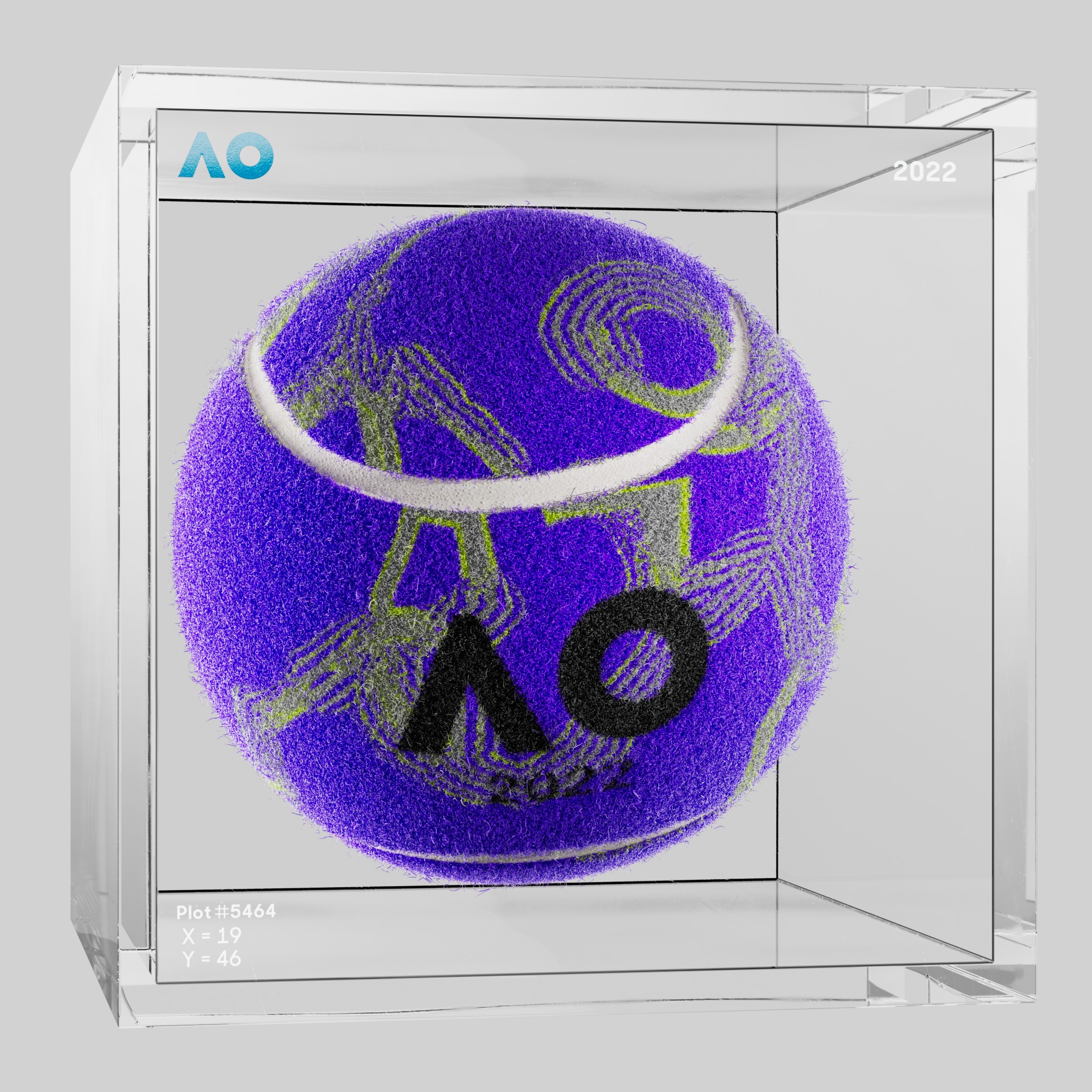 The Australian Open - The Australian Open Art Ball - AO Art Ball #5196 - NFT # 5196