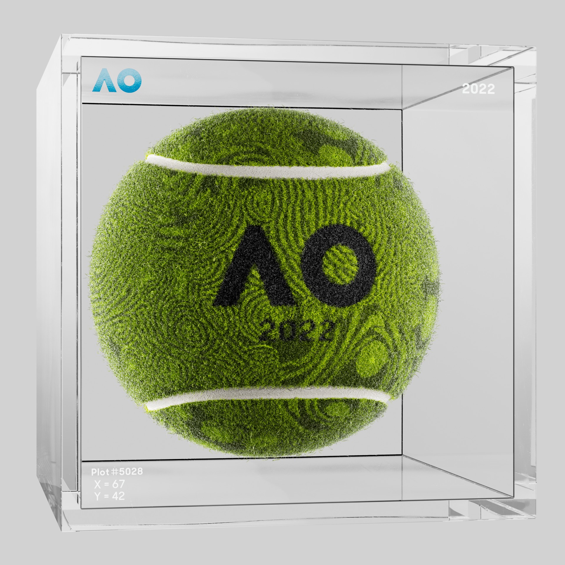 The Australian Open - The Australian Open Art Ball - AO Art Ball #5198 - NFT # 5198