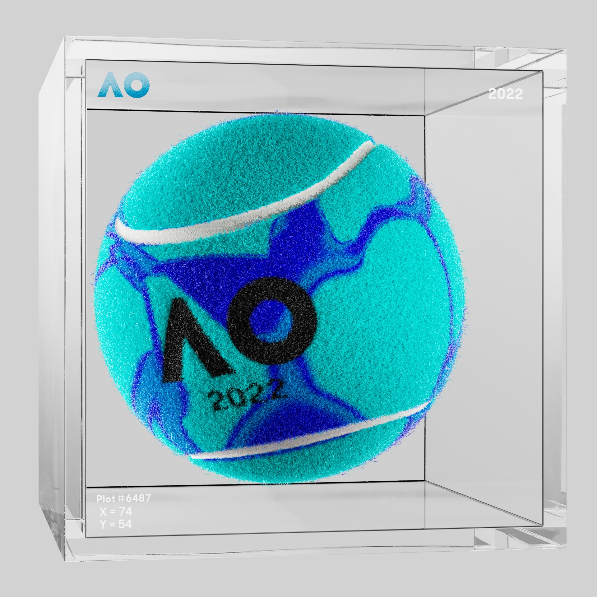 The Australian Open - The Australian Open Art Ball - AO Art Ball #5199 - NFT # 5199