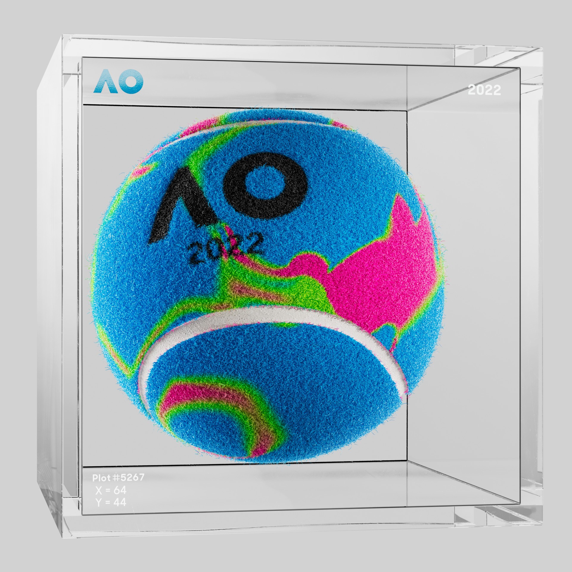 The Australian Open - The Australian Open Art Ball - AO Art Ball #52 - NFT # 52