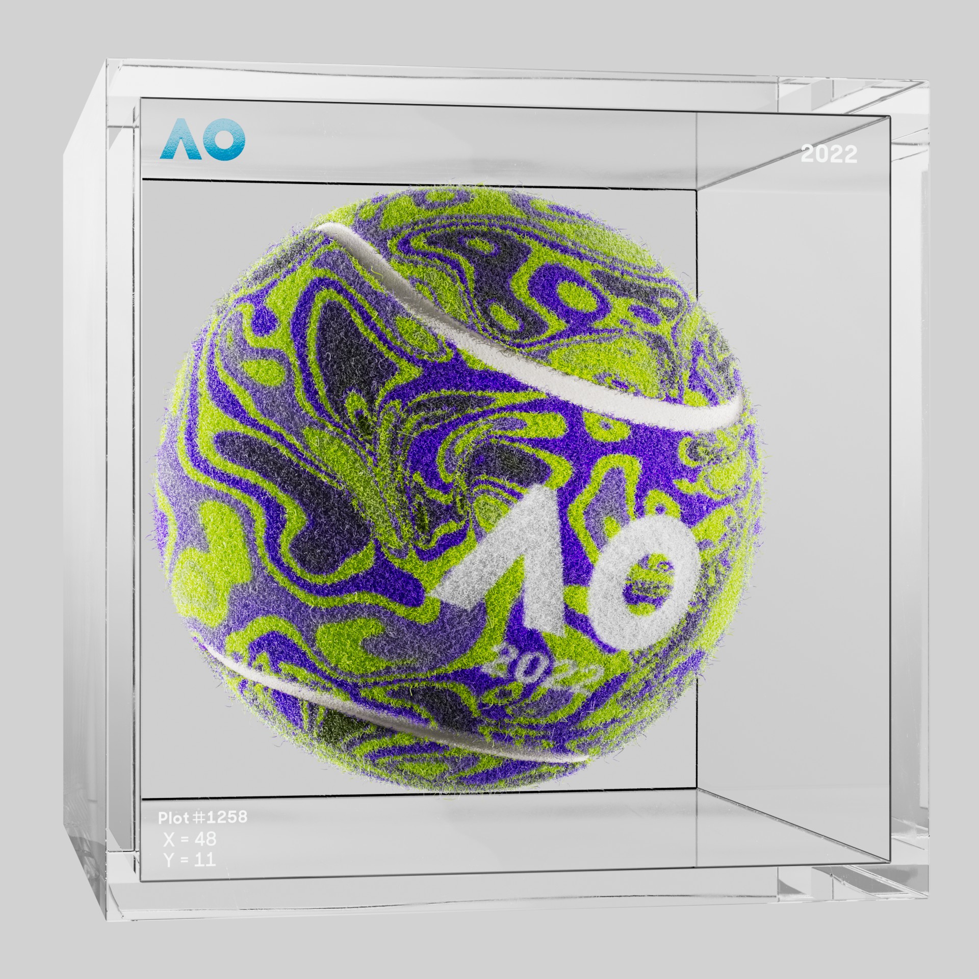 The Australian Open - The Australian Open Art Ball - AO Art Ball #520 - NFT # 520