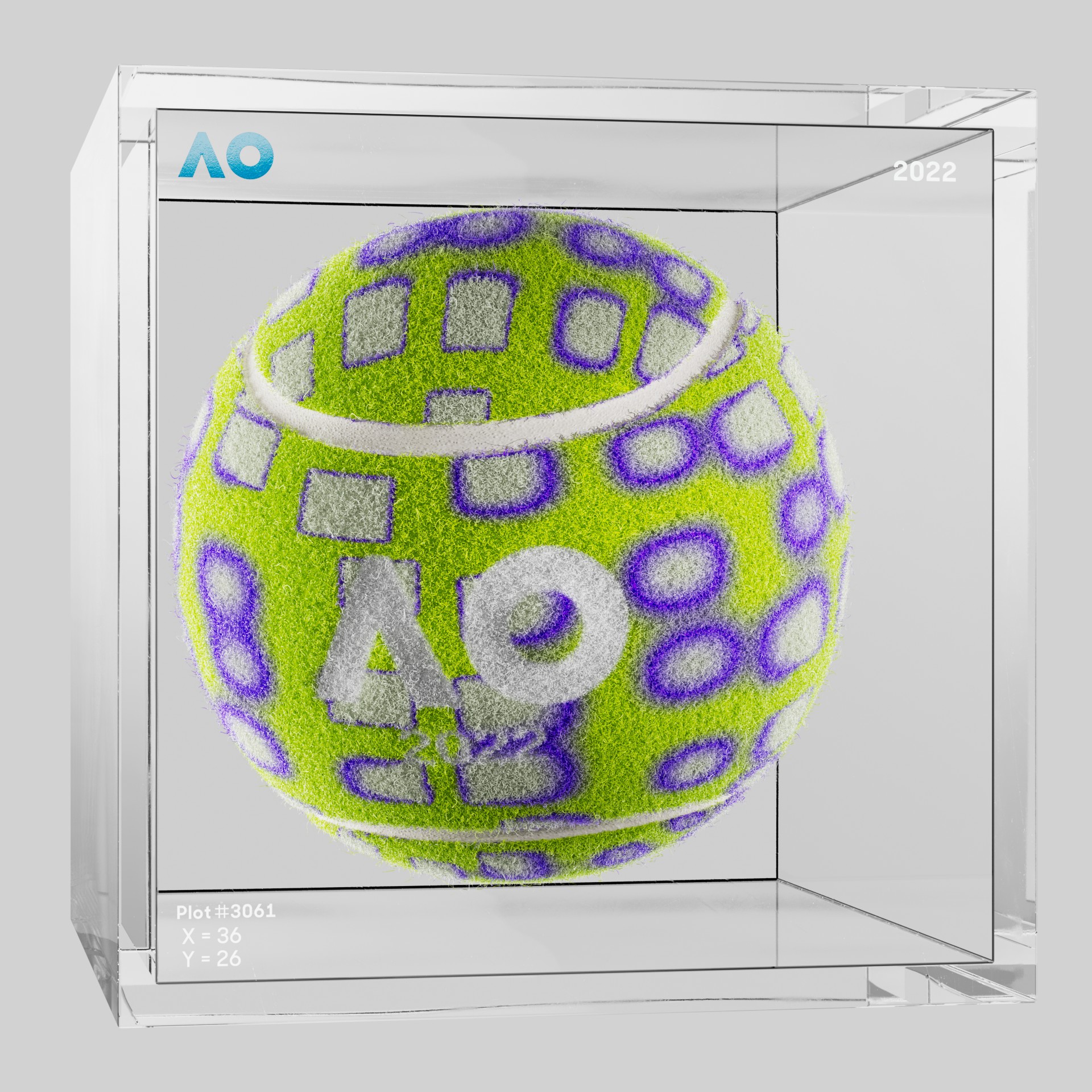 The Australian Open - The Australian Open Art Ball - AO Art Ball #5202 - NFT # 5202