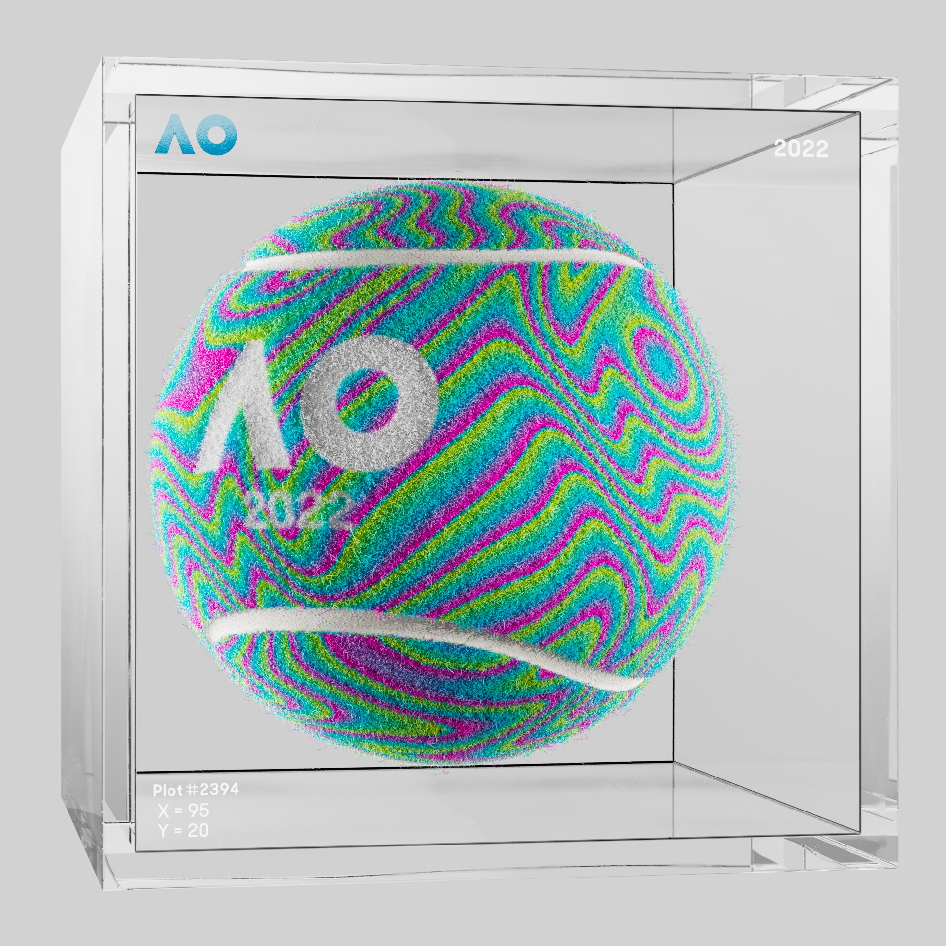 The Australian Open - The Australian Open Art Ball - AO Art Ball #5203 - NFT # 5203