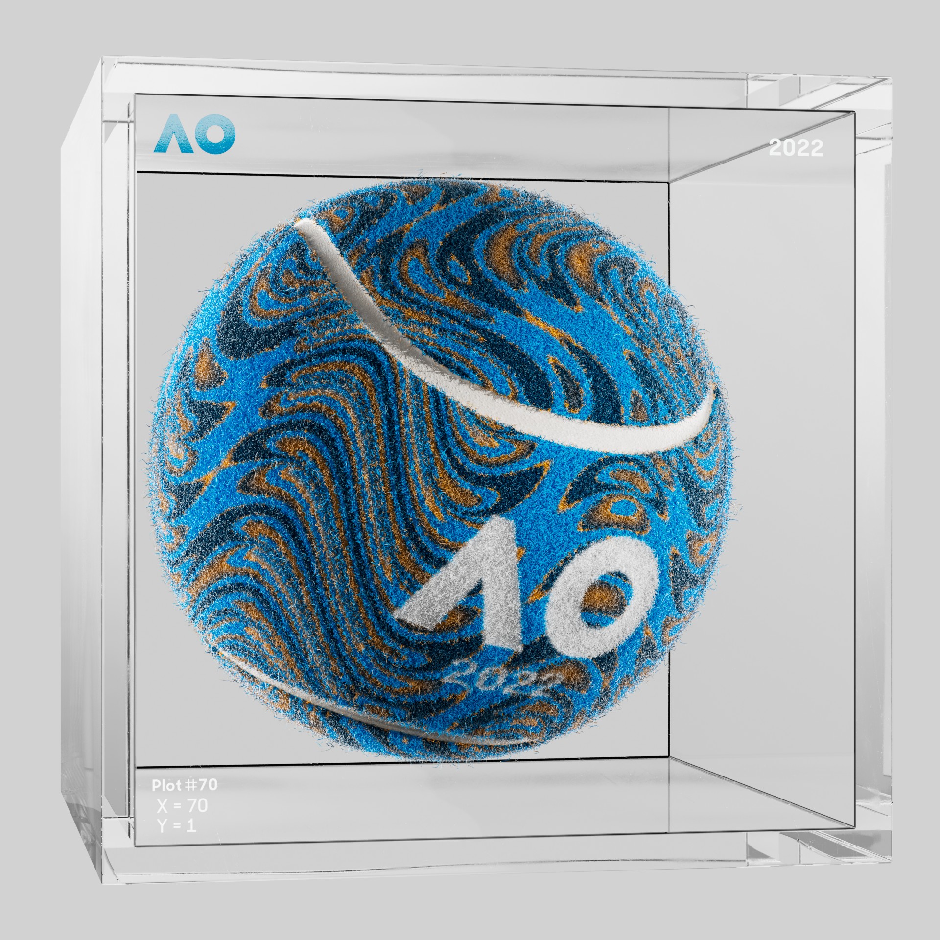 The Australian Open - The Australian Open Art Ball - AO Art Ball #5204 - NFT # 5204