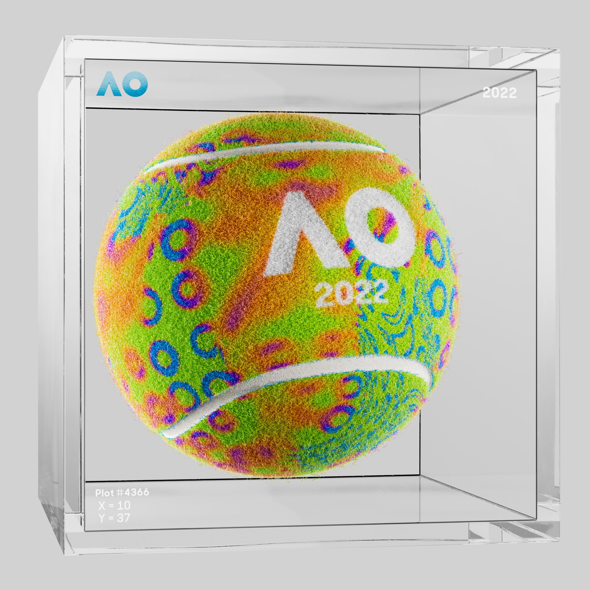 The Australian Open - The Australian Open Art Ball - AO Art Ball #5206 - NFT # 5206