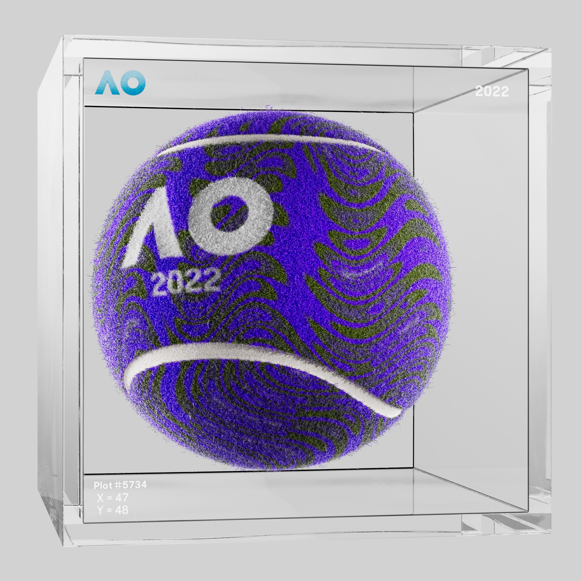 The Australian Open - The Australian Open Art Ball - AO Art Ball #5207 - NFT # 5207