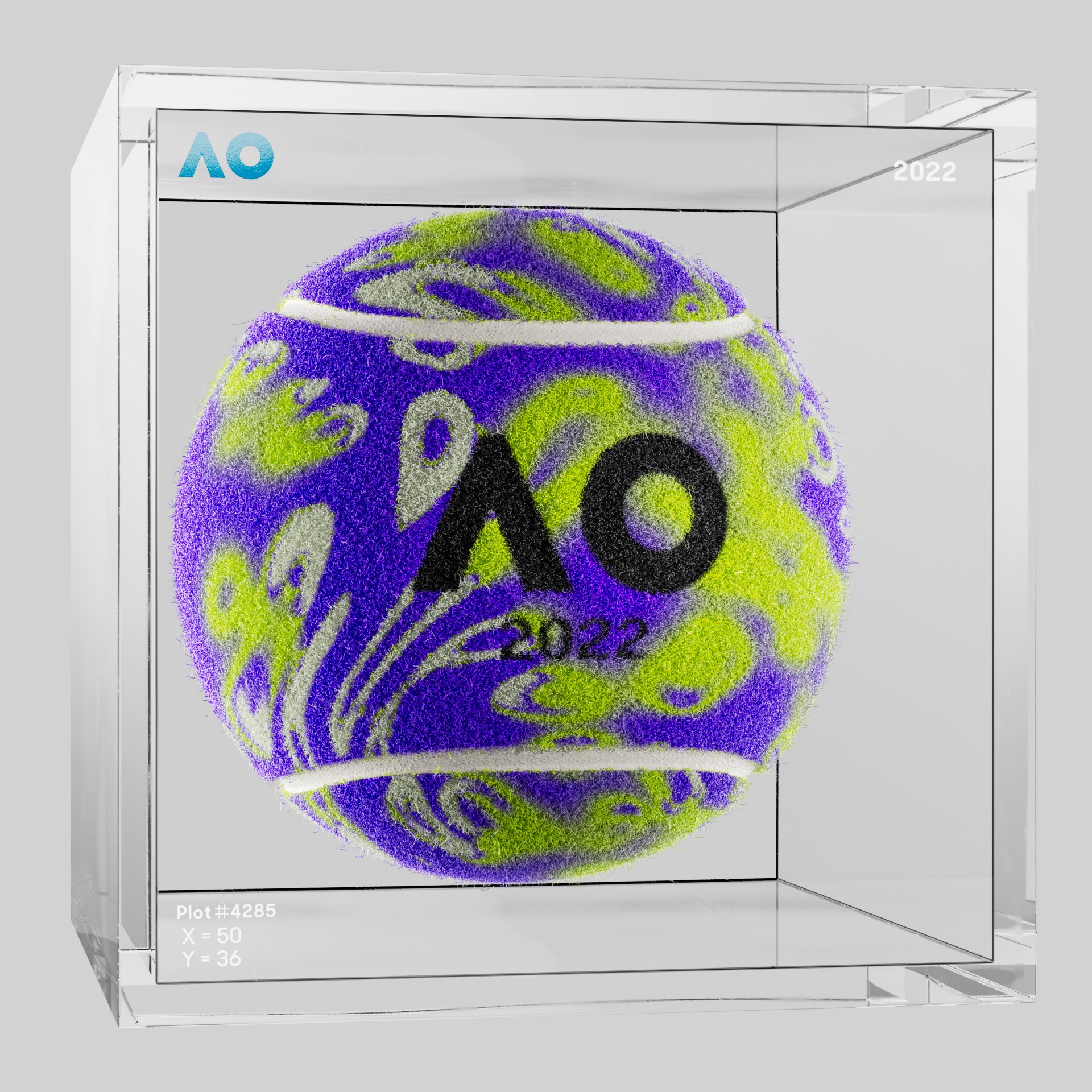 The Australian Open - The Australian Open Art Ball - AO Art Ball #5210 - NFT # 5210