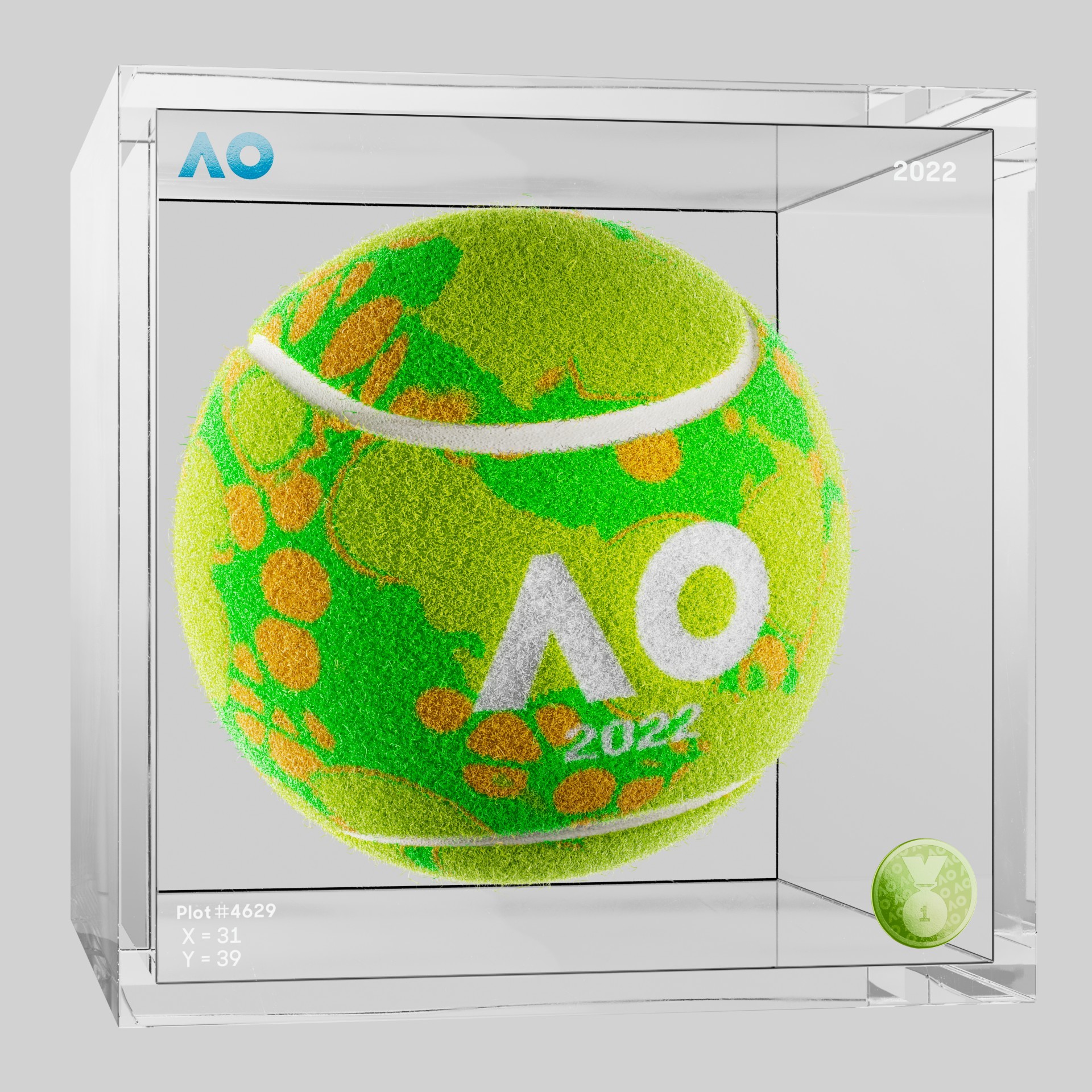 The Australian Open - The Australian Open Art Ball - AO Art Ball #5213 - NFT # 5213