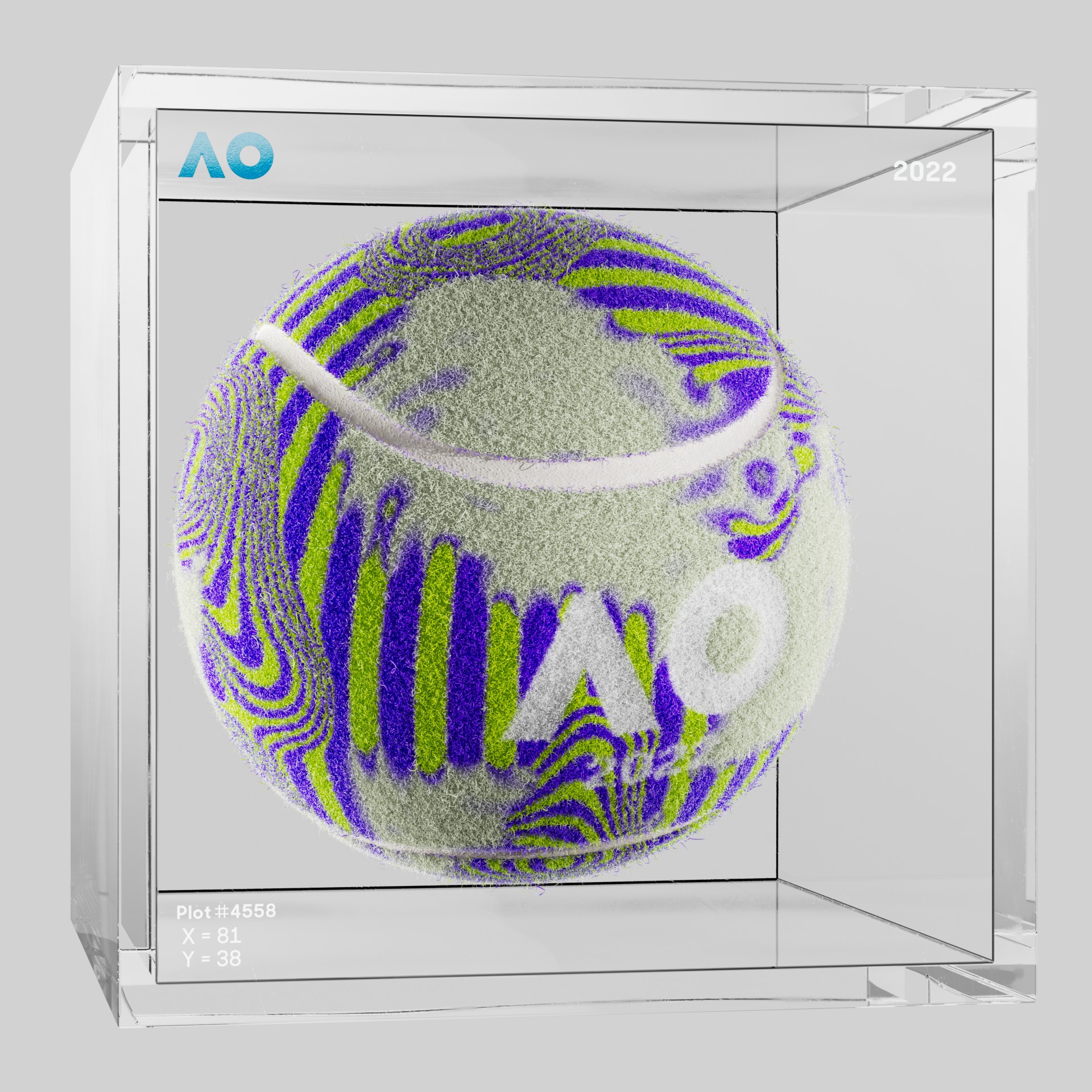 The Australian Open - The Australian Open Art Ball - AO Art Ball #5215 - NFT # 5215